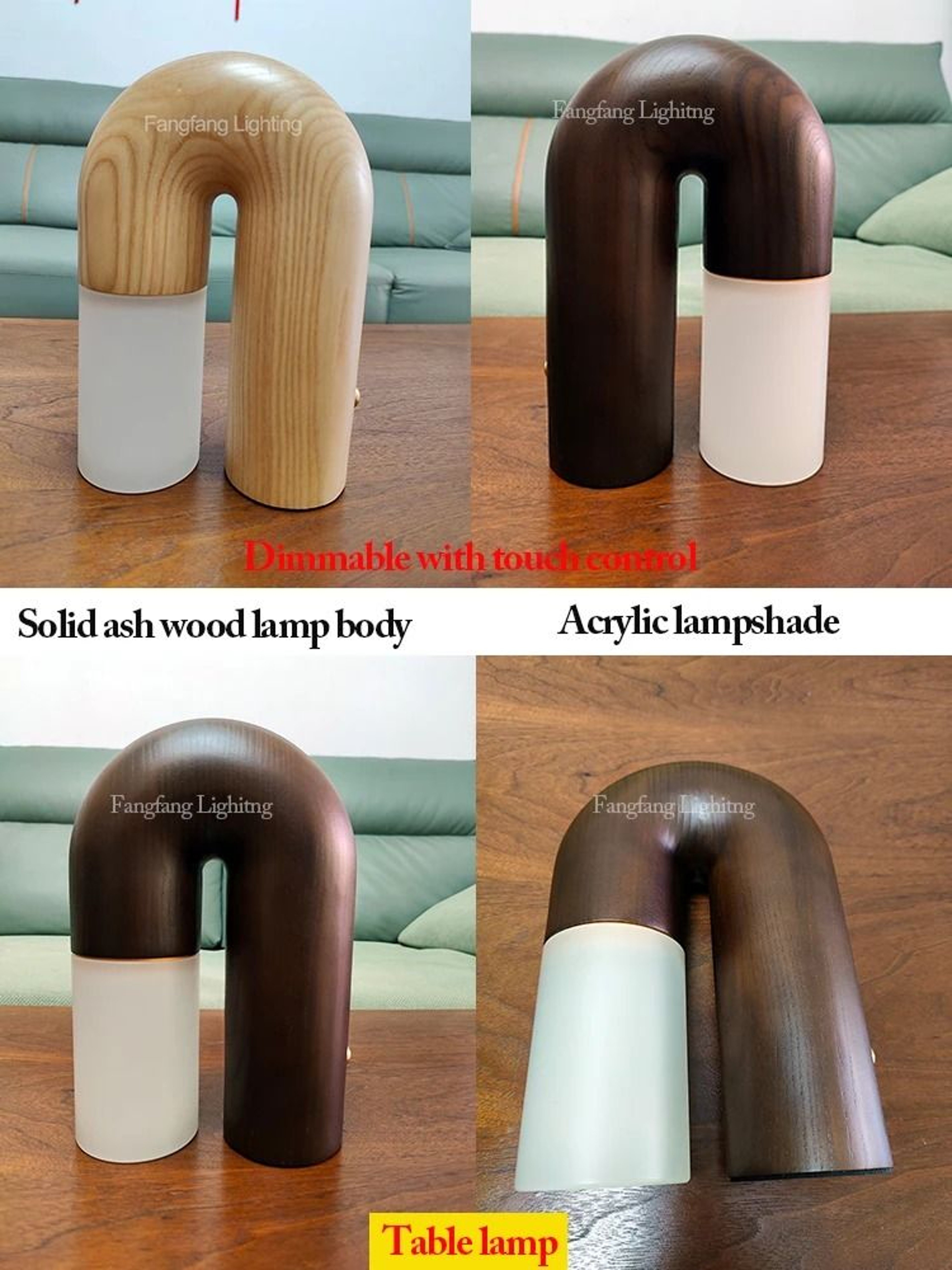 Vintage Ash Wood LED Wall Sconce 9