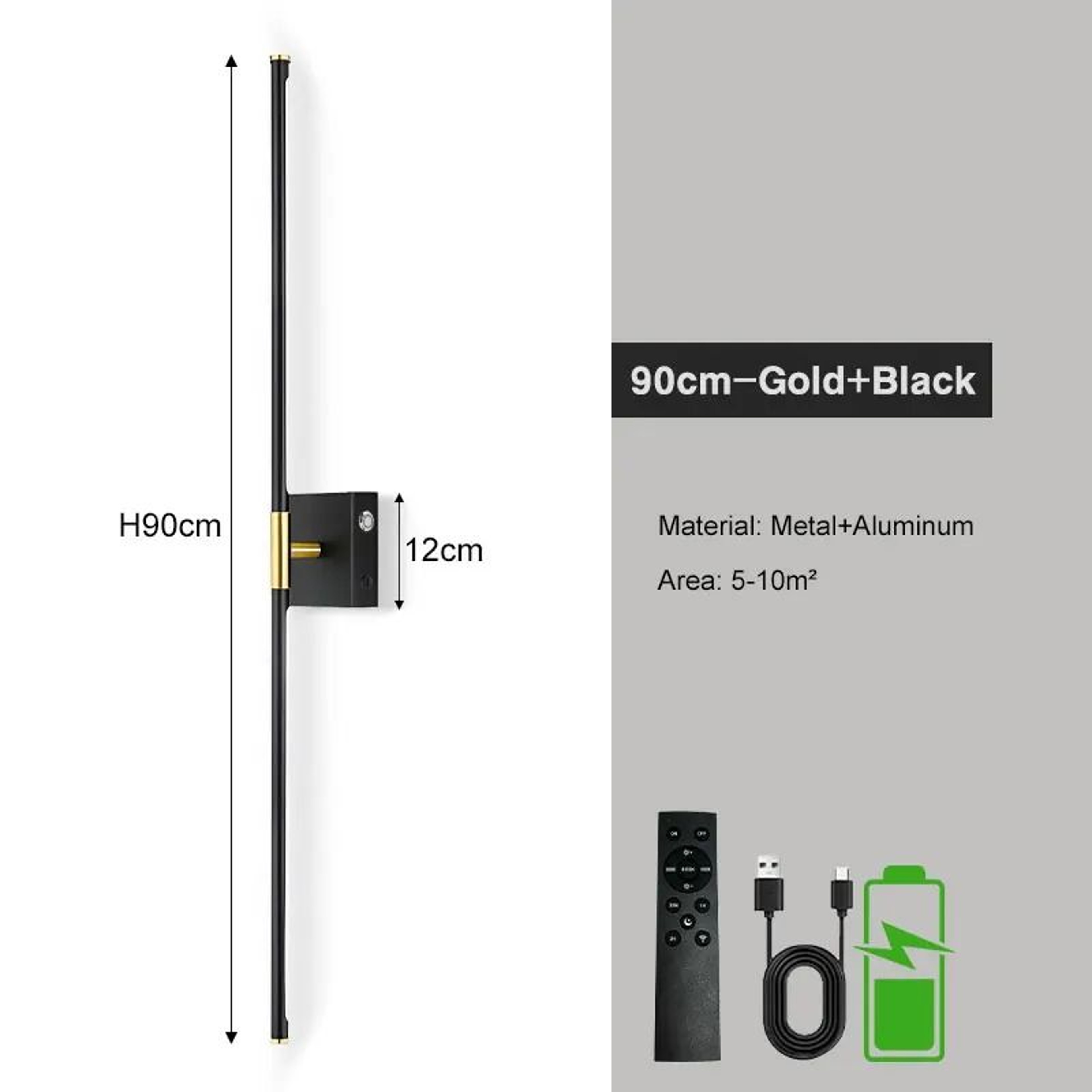 Rotating Rechargeable LED Wall Sconce With Remote 5