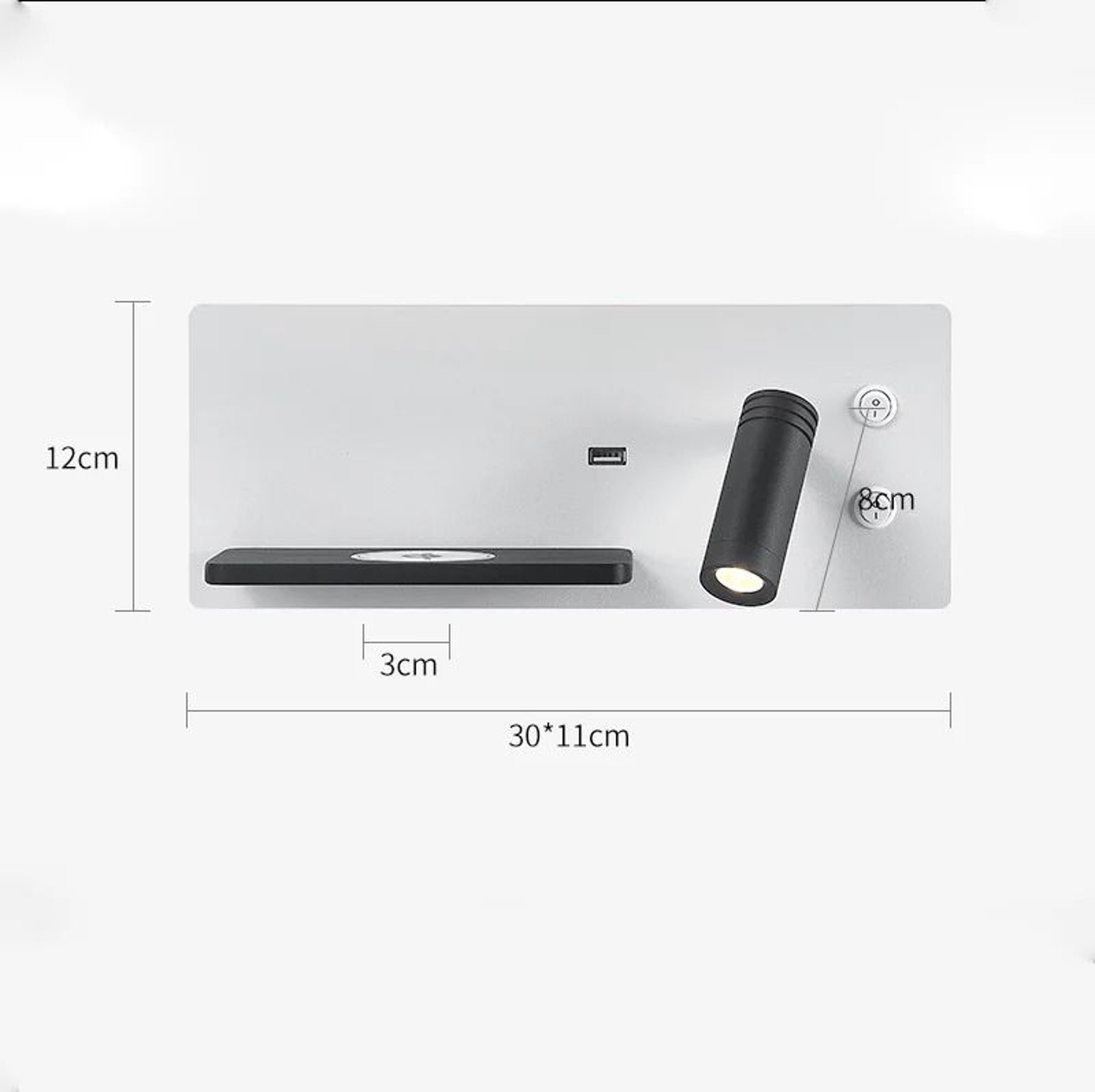 Adjustable LED Reading Wall Lamp With Dual Charging 14
