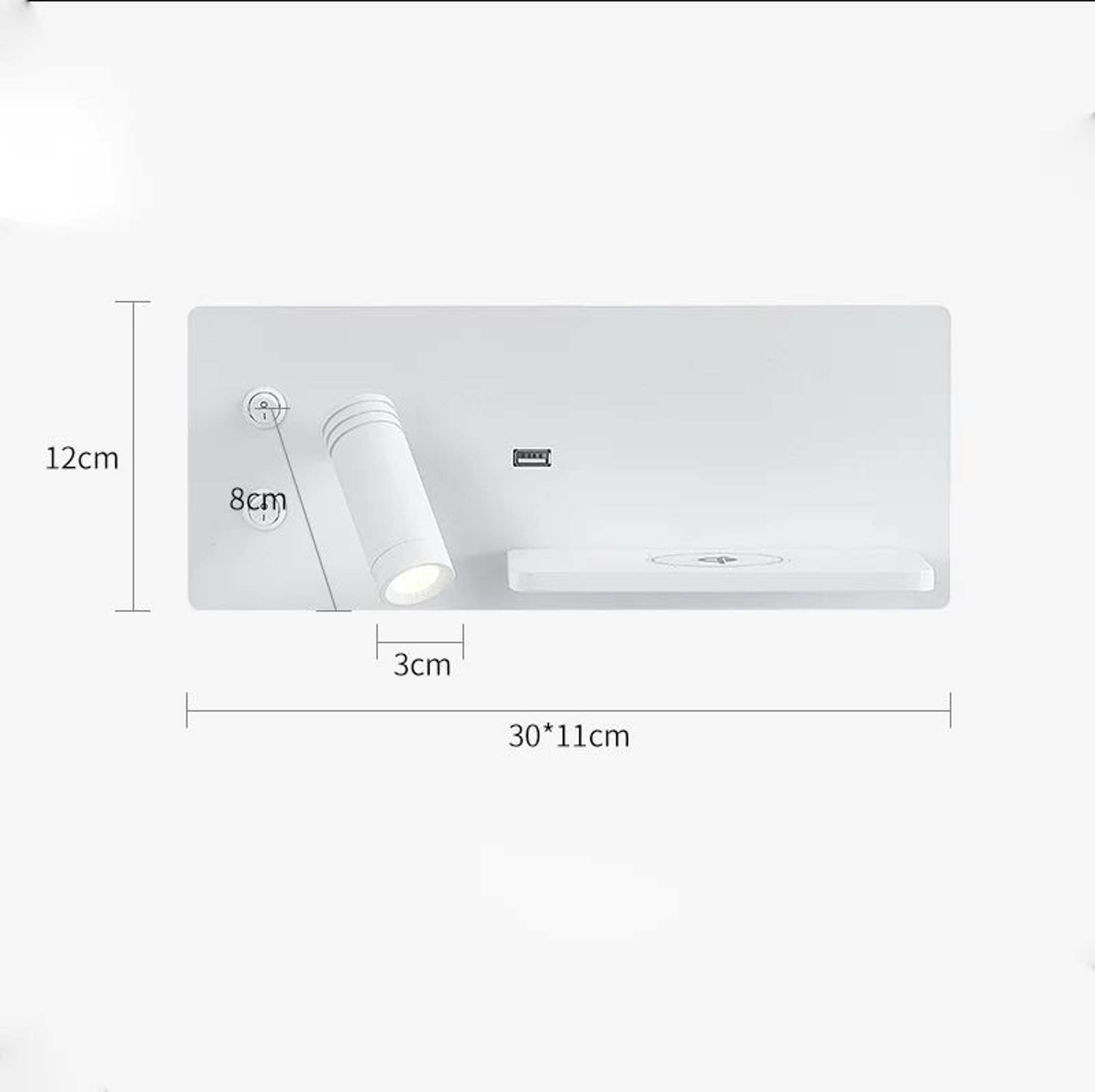 Adjustable LED Reading Wall Lamp With Dual Charging 7