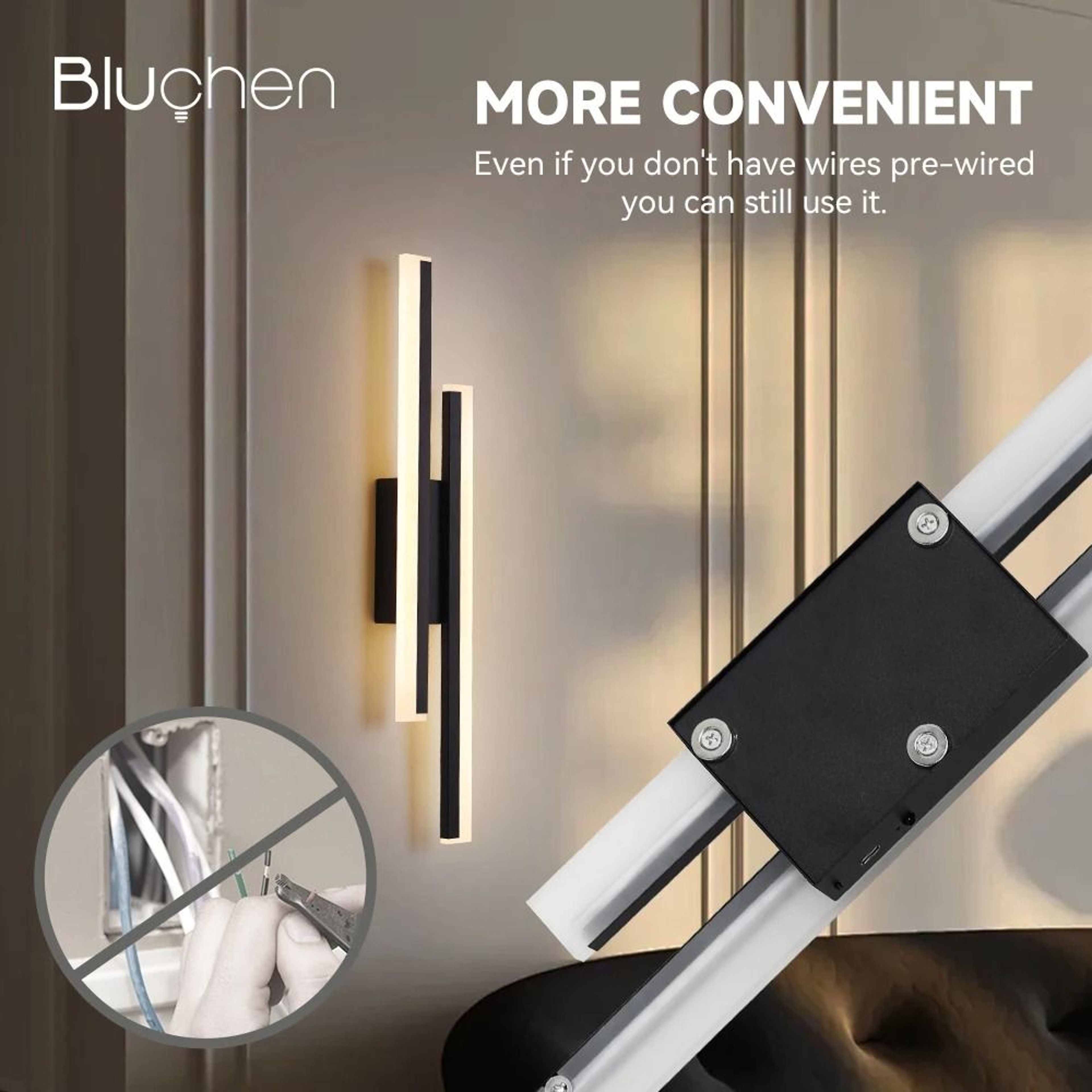 Long Lasting Rechargeable LED Wall Sconce 6