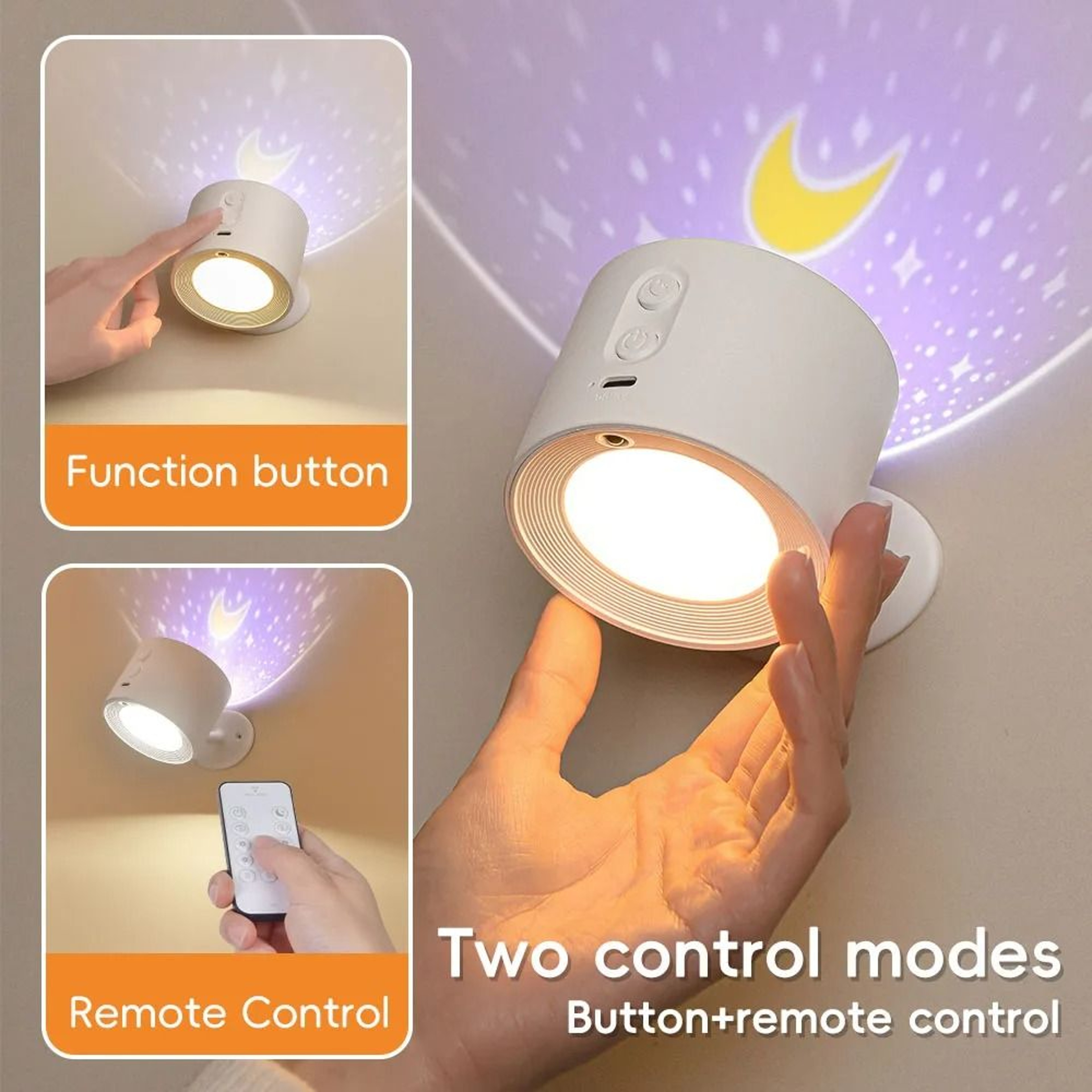 Rechargeable RGB Wall Lamp With Remote And Touch Control 0