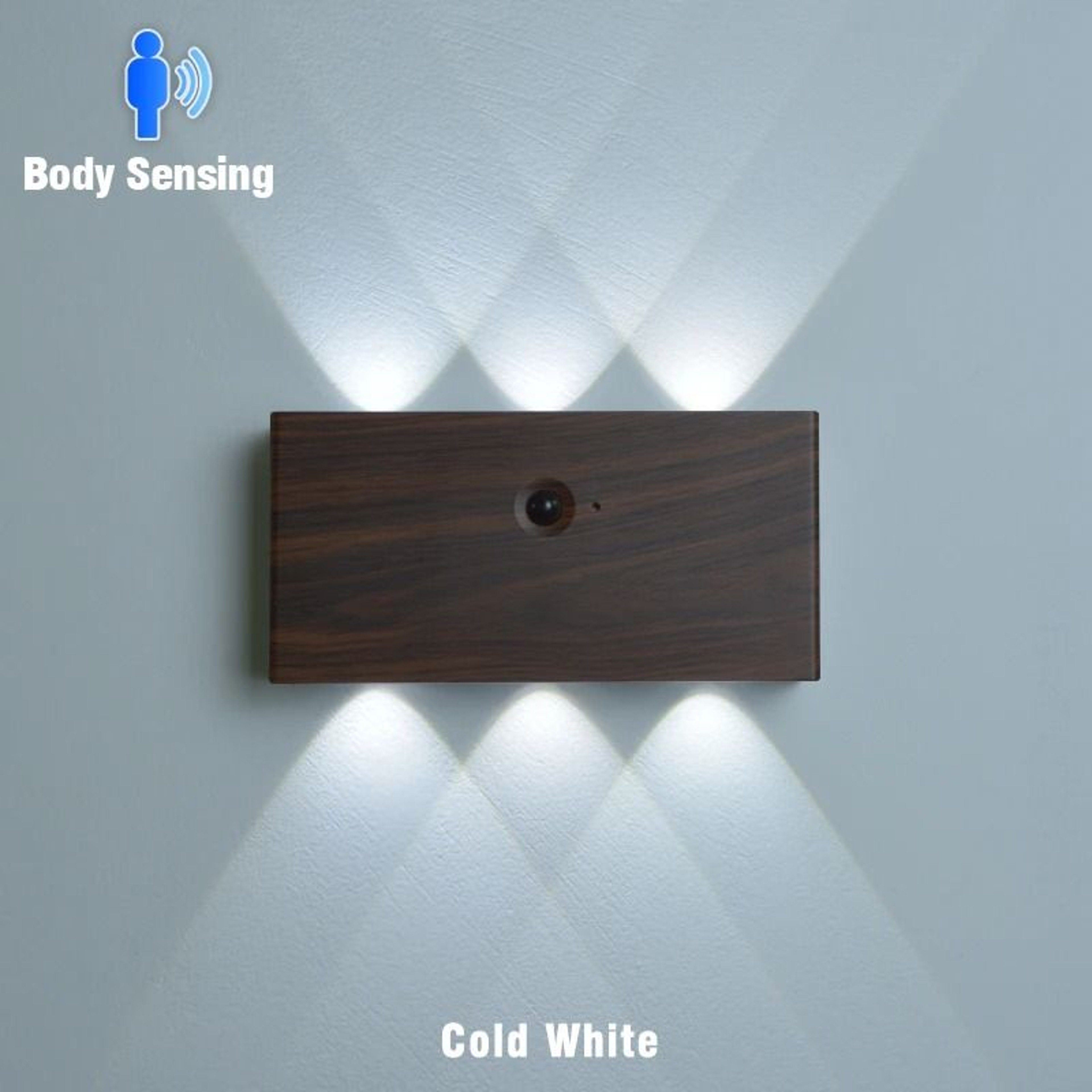 4000mAh Rechargeable Motion Sensor LED Wall Light 8