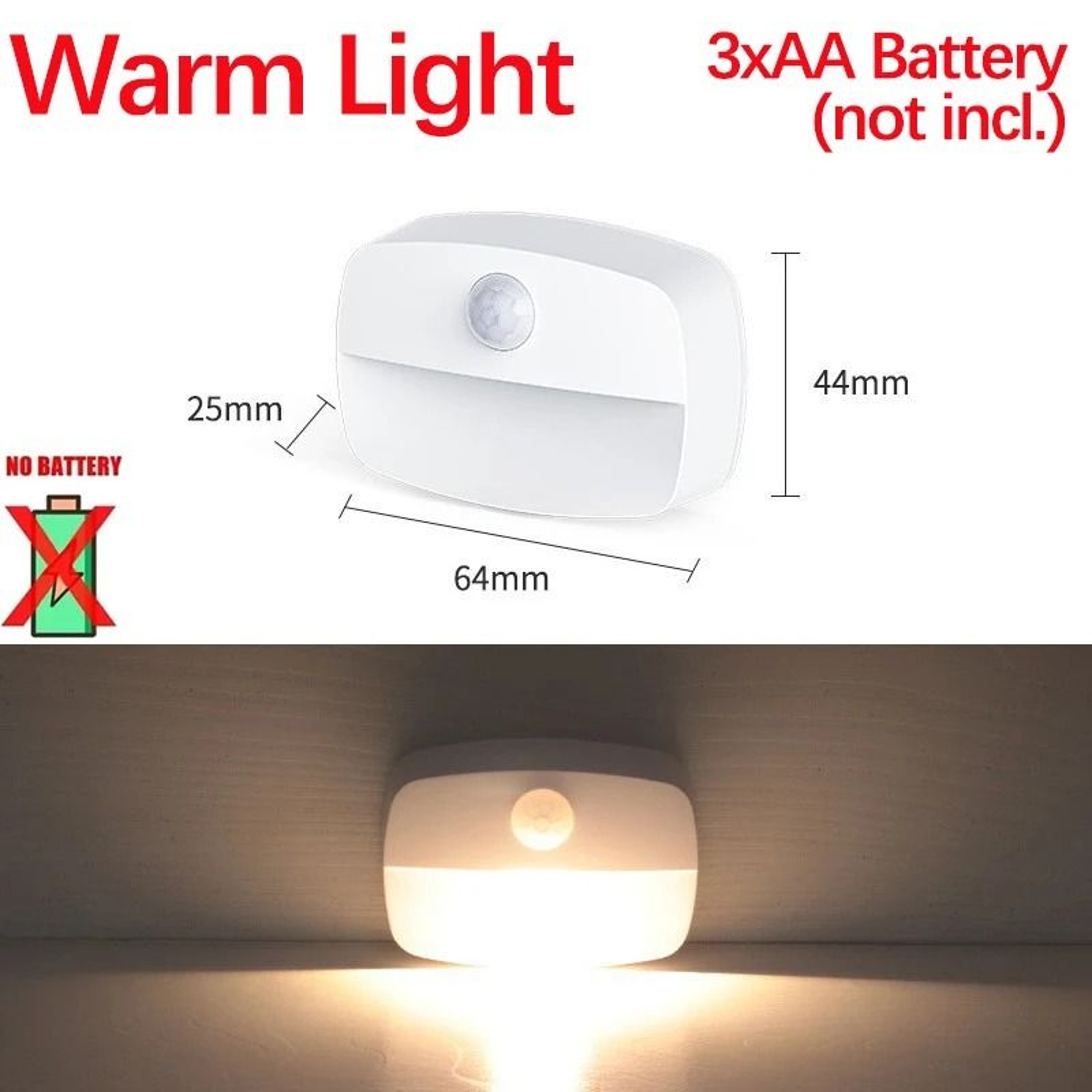 GlowSense Motion Sensor LED Night Light With Wireless Charging Base 7