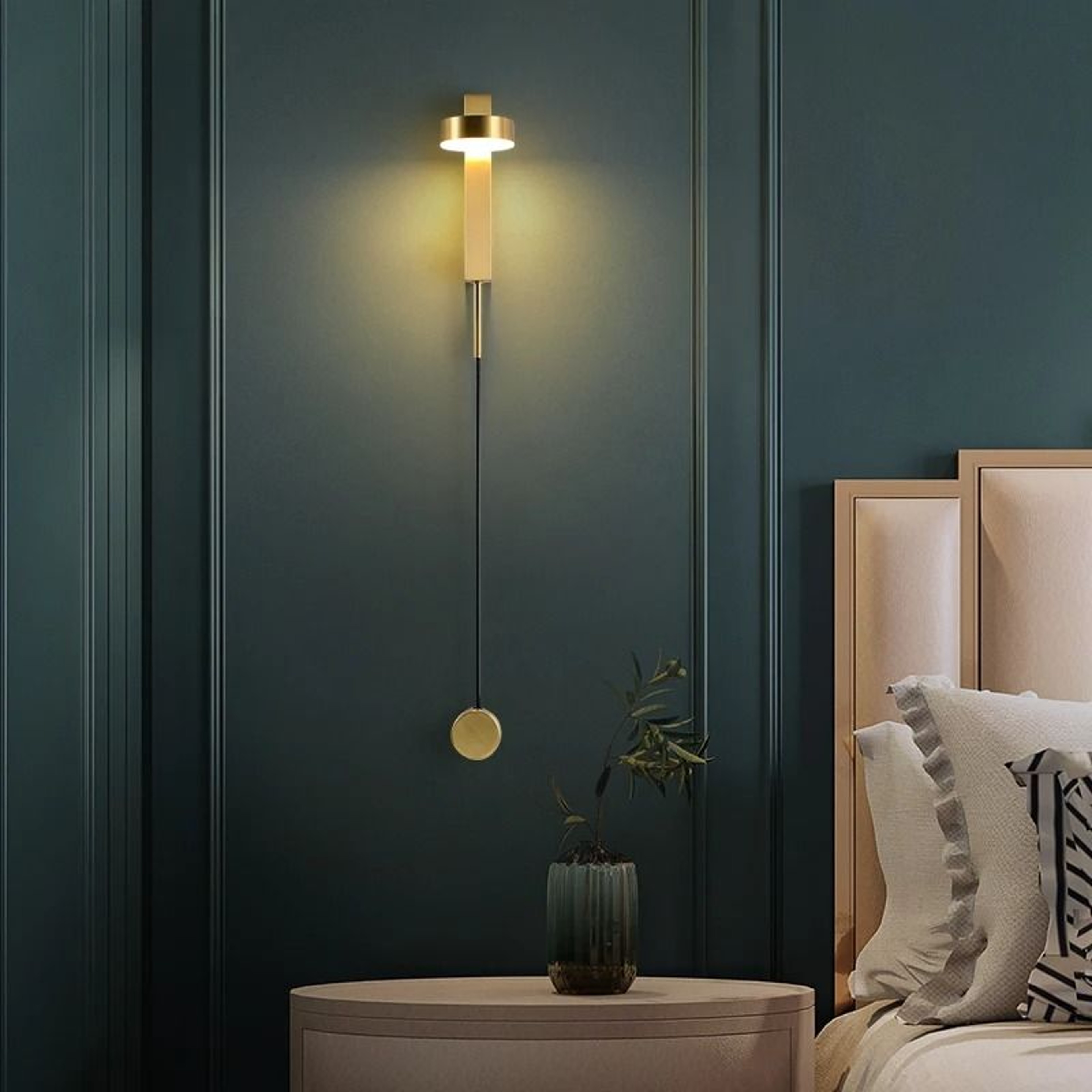 Nordic Minimalist Wall Sconce Modern Bedside Accent Light 7