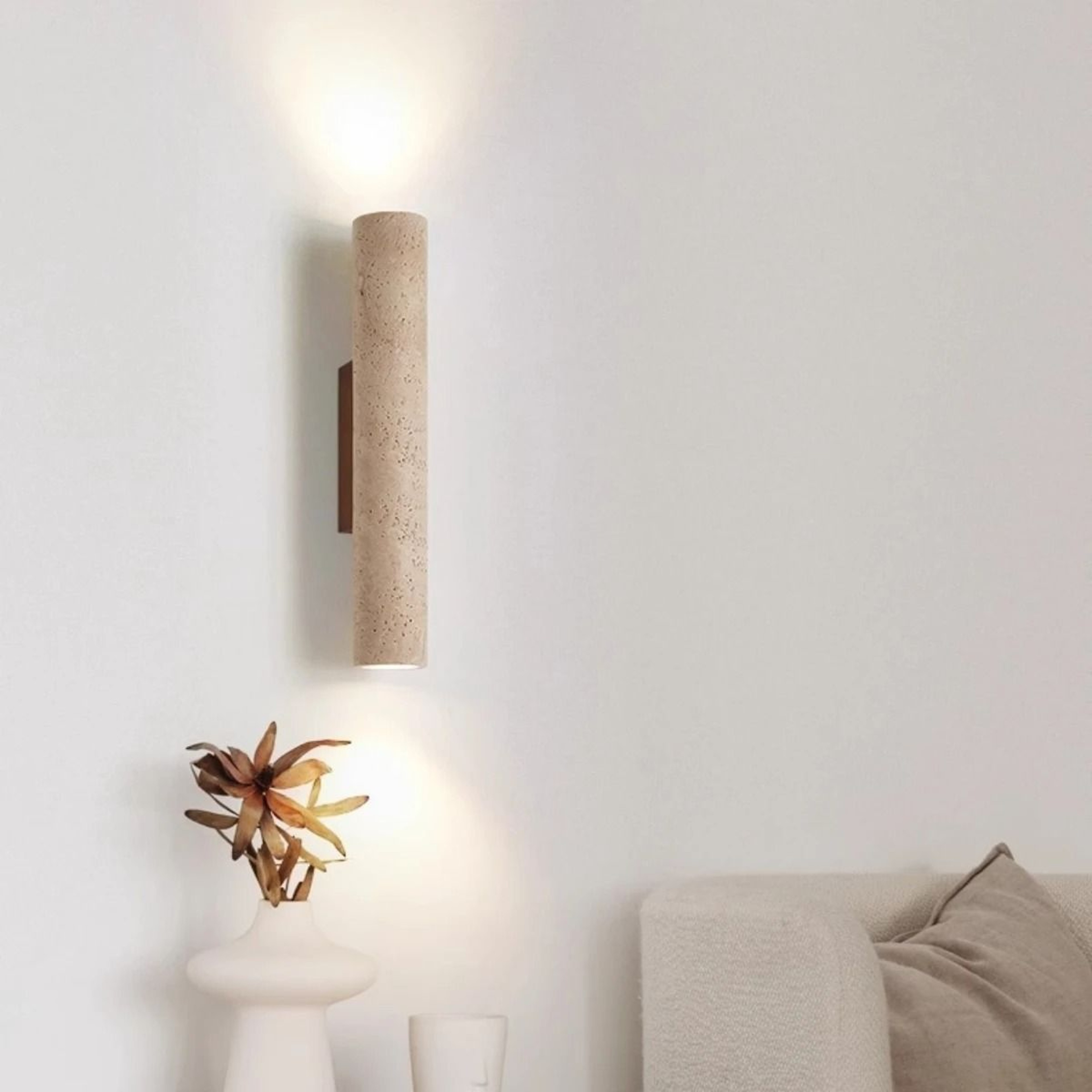 Aurelia Natural Travertine Wall Sconce 8