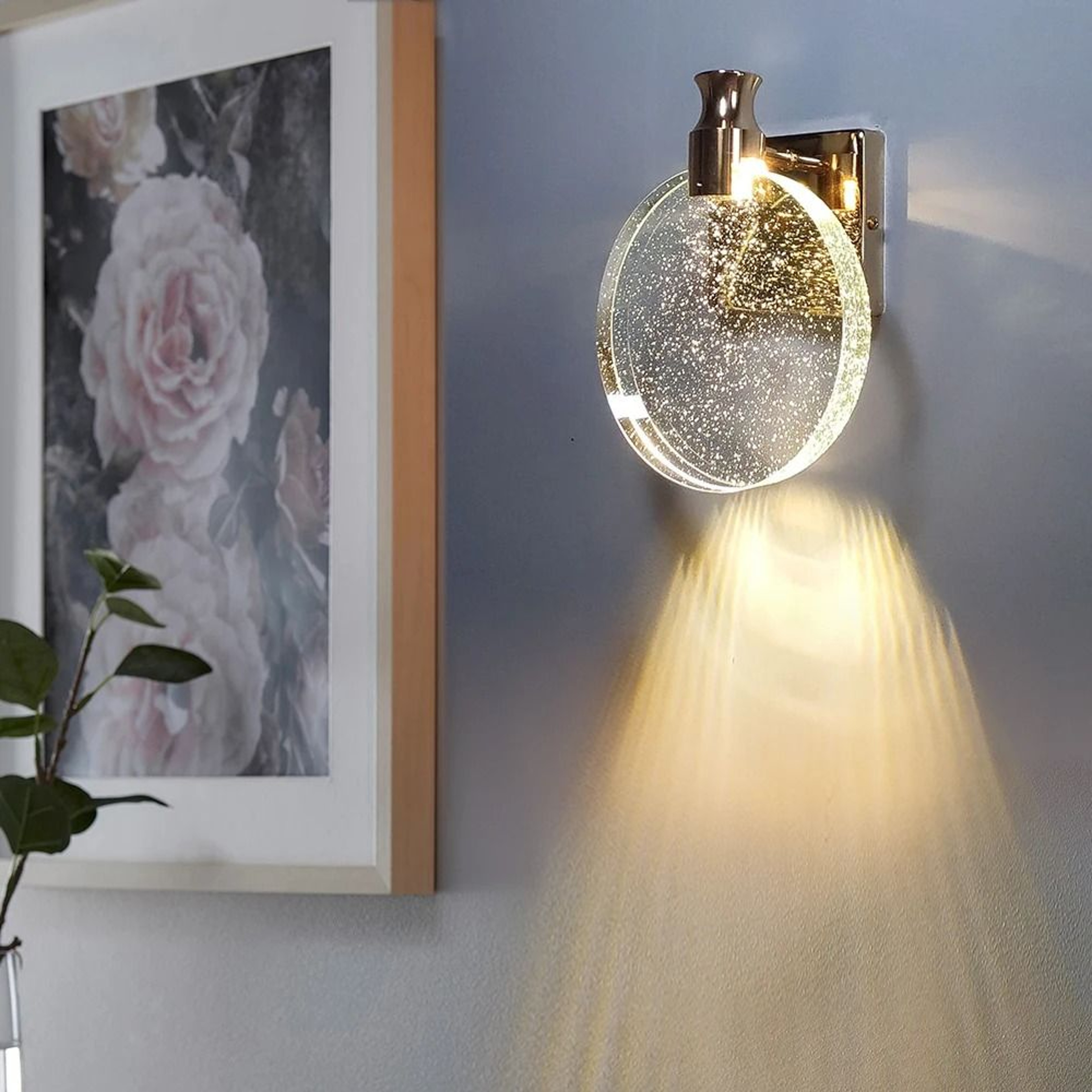Celestia Modern Crystal LED Wall Sconce 3
