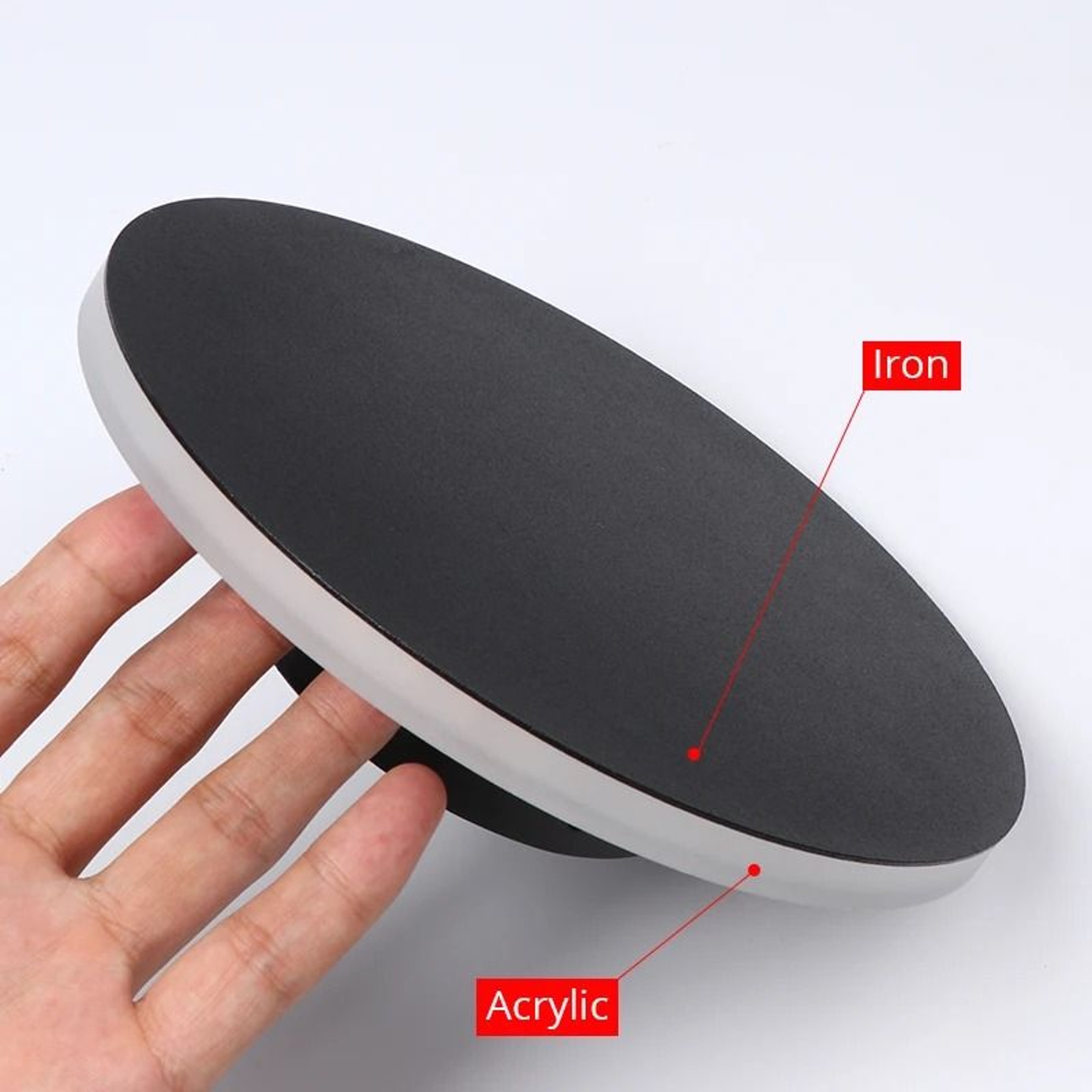 Touch Switch LED Bedside Wall Light Iron Acrylic Sconce 4