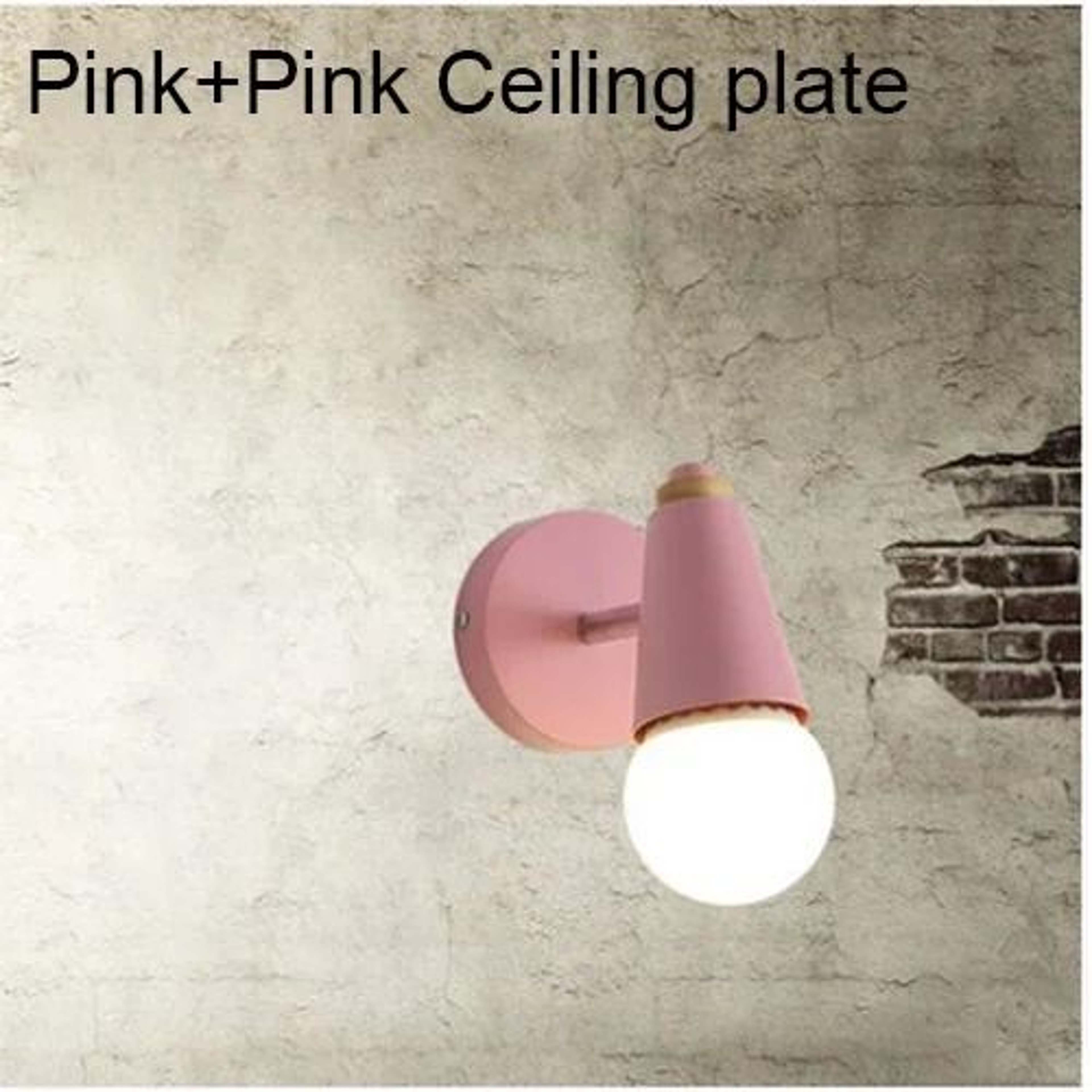 Nordic Macaron E27 Wall Lamp Adjustable Iron Wood Sconce 8