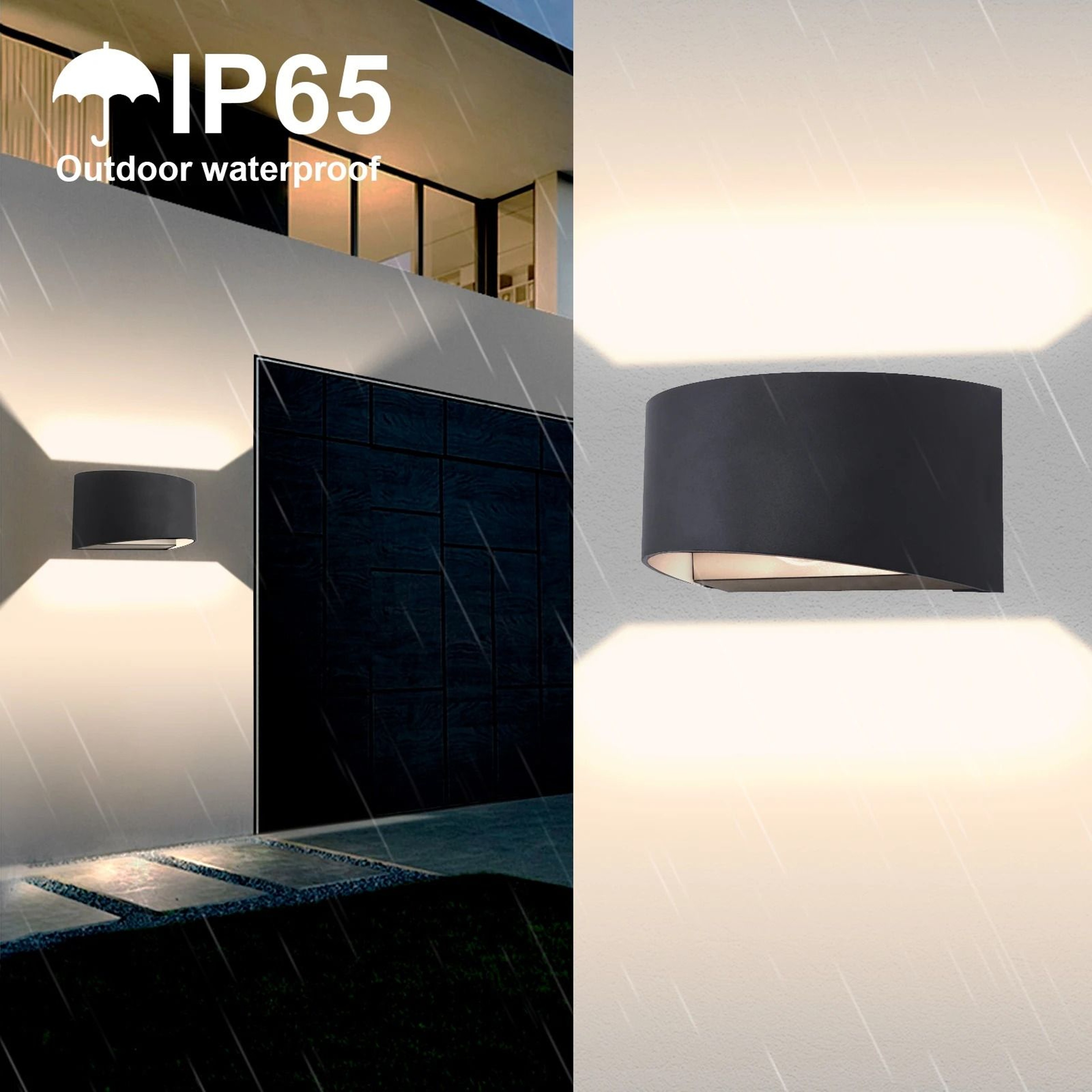 Modern 7W G9 Up Down Wall Light IP65 Sconce 3