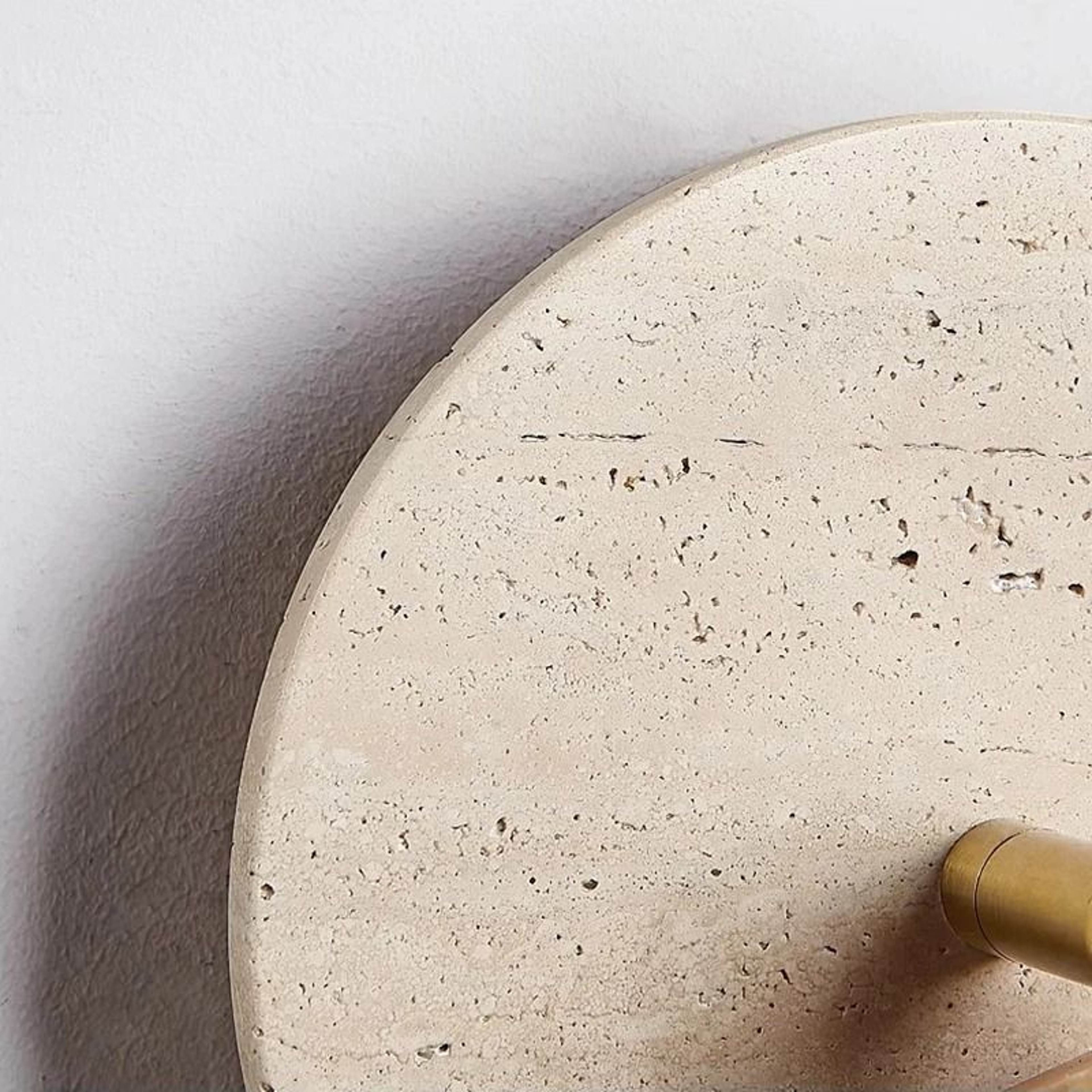 Rotatable Stone E27 Wall Reading Lamp Round Bedside Sconce 2