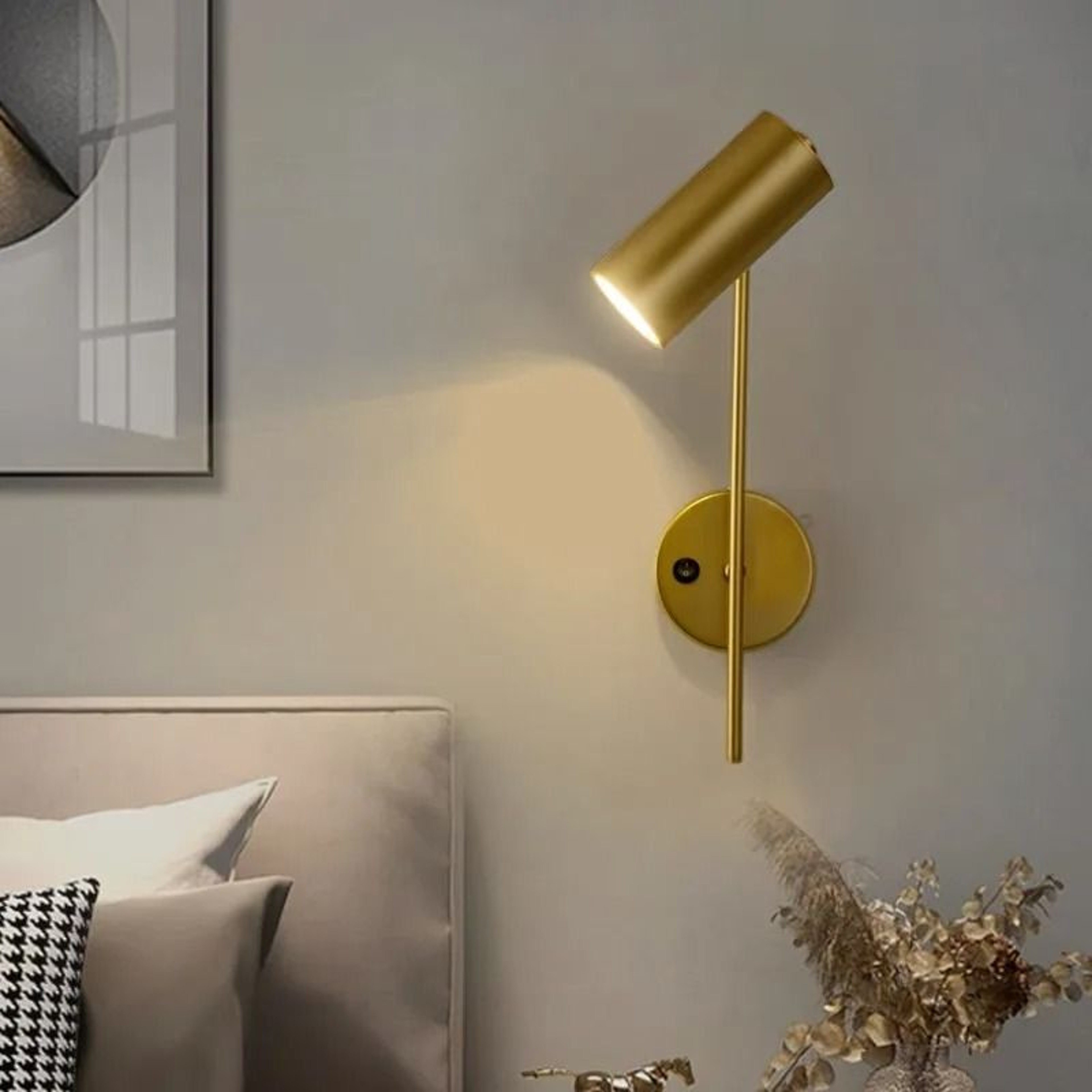 Rotatable E27 Wall Reading Lamp With Switch Modern Bedside Sconce 6