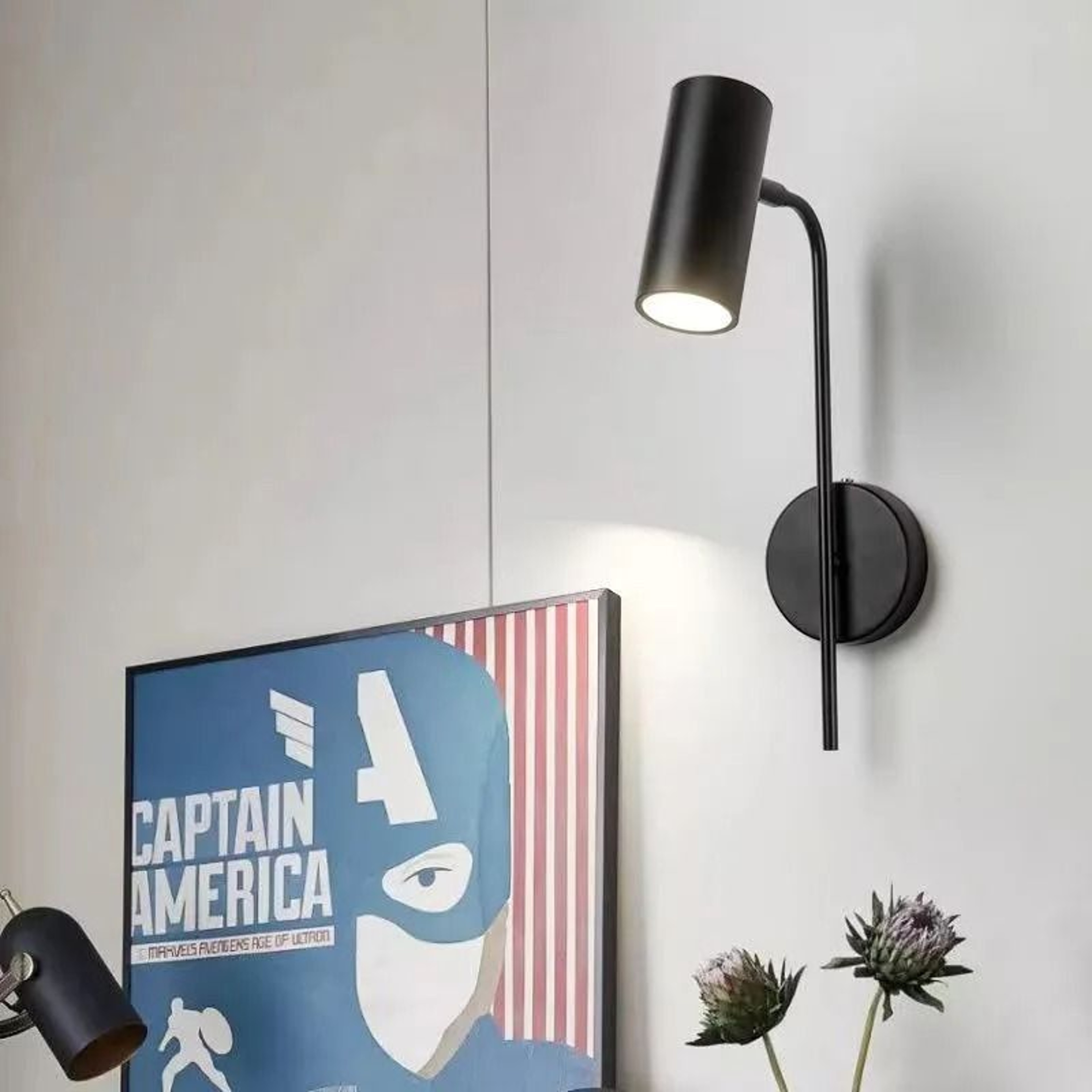 Rotatable E27 Wall Reading Lamp With Switch Modern Bedside Sconce 9