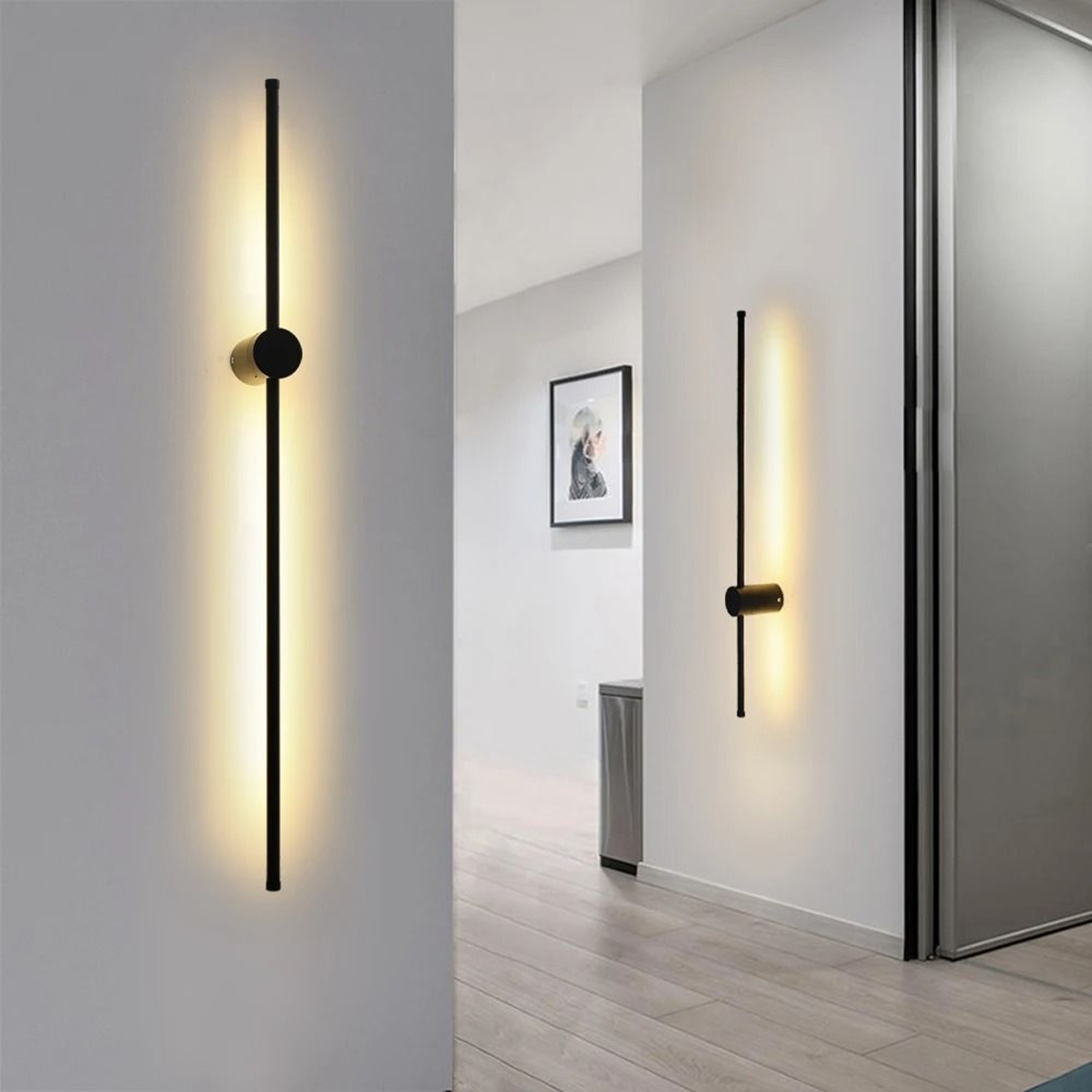 Modern 350 Degree Rotating Linear LED Wall Light 4