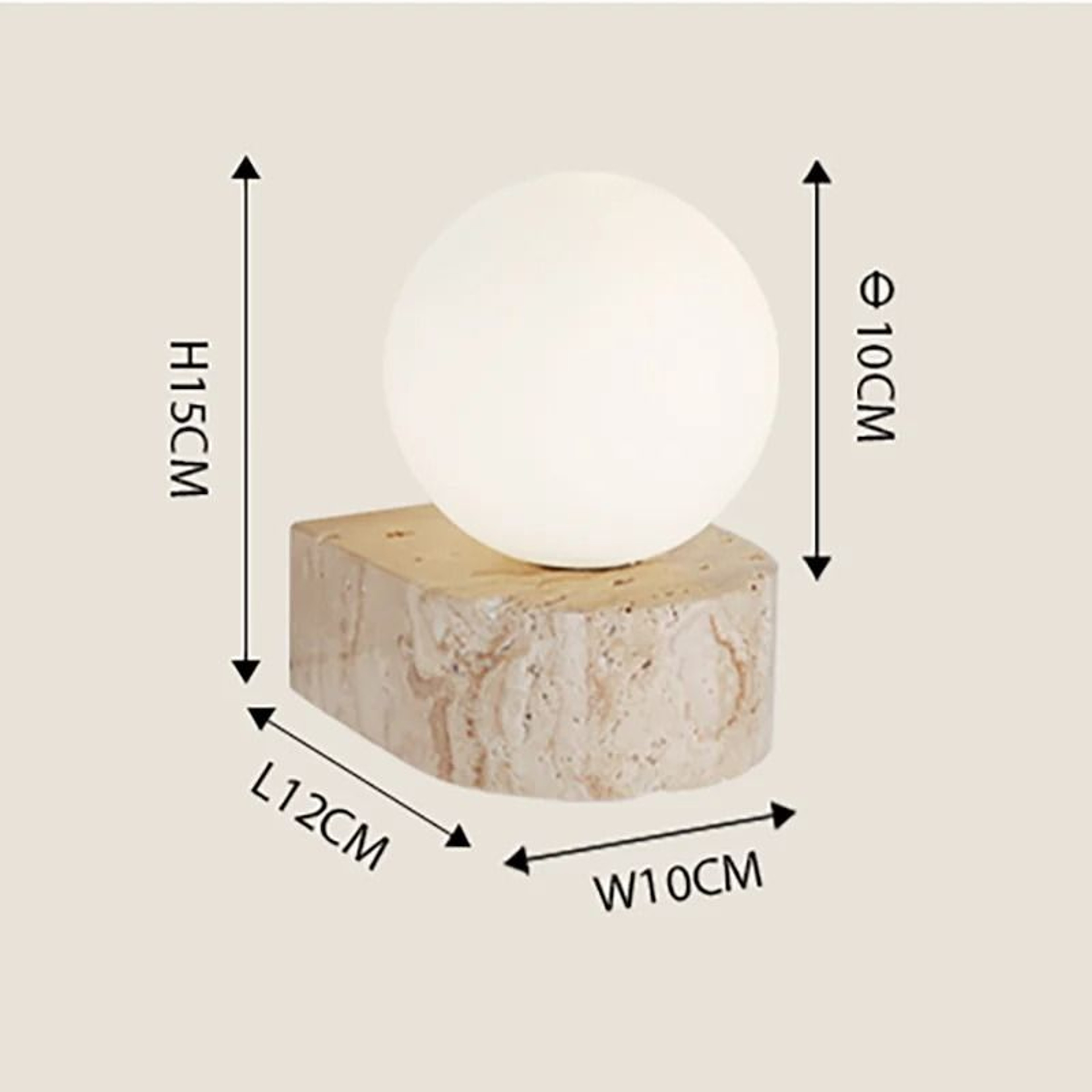 Japanese Retro Glass LED Wall Sconce Warm Bedside Light 1