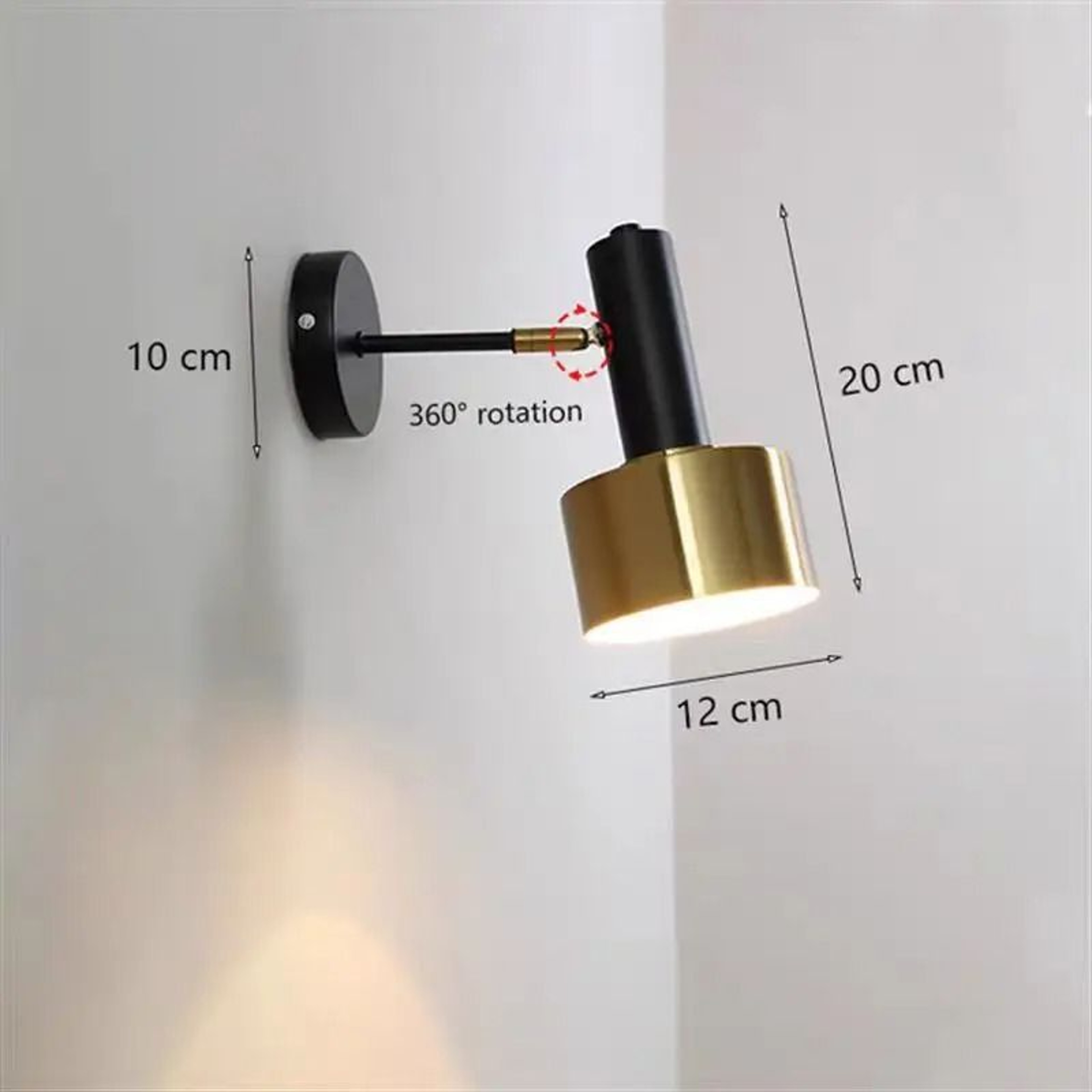 Nordic Circular Wall Lamp Modern Bedside LED Sconce 1