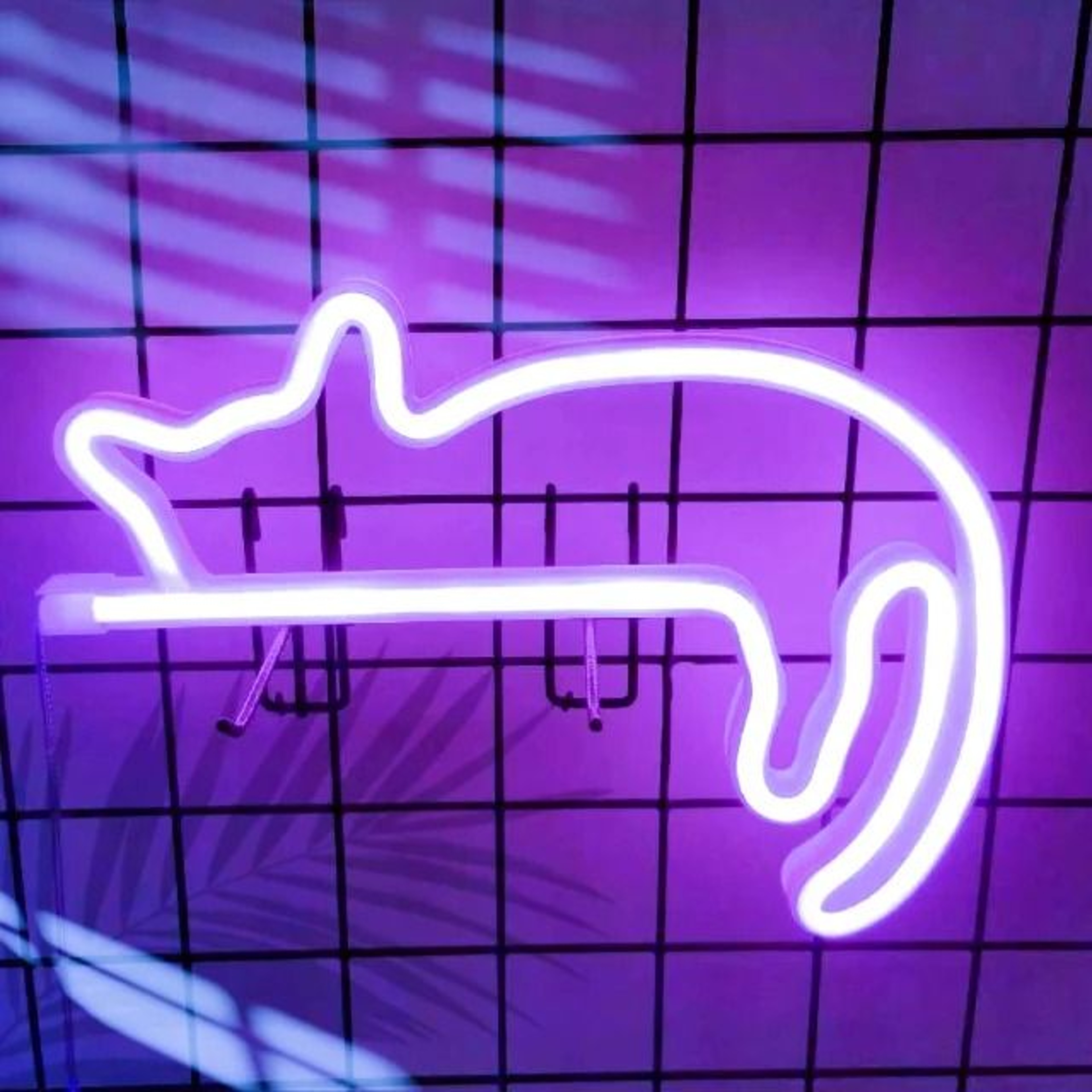 Cute Cat Neon Light LED Bedroom Wall Decor 3