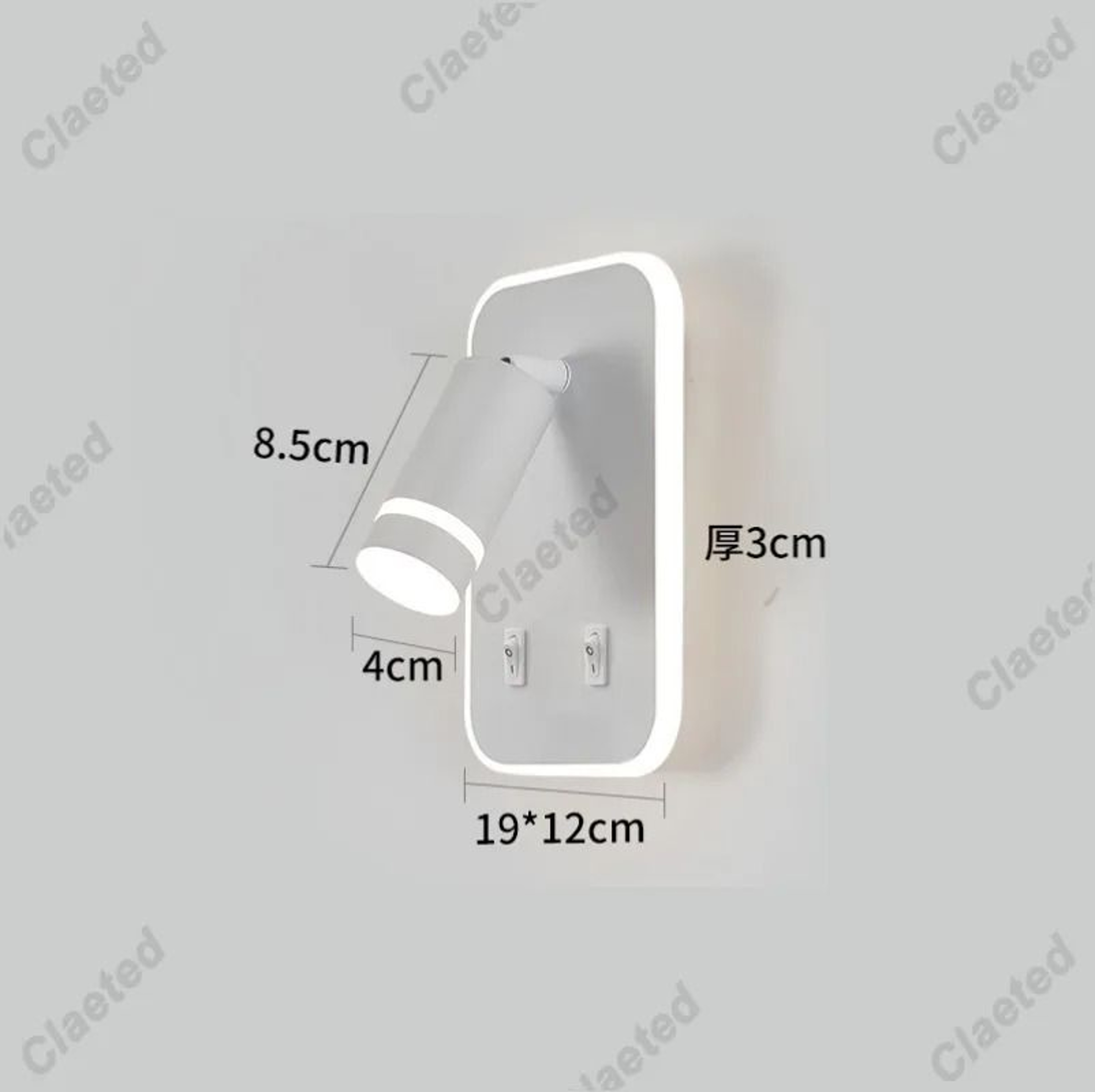 Adjustable LED Bedside Reading Light With USB Charging Port 5