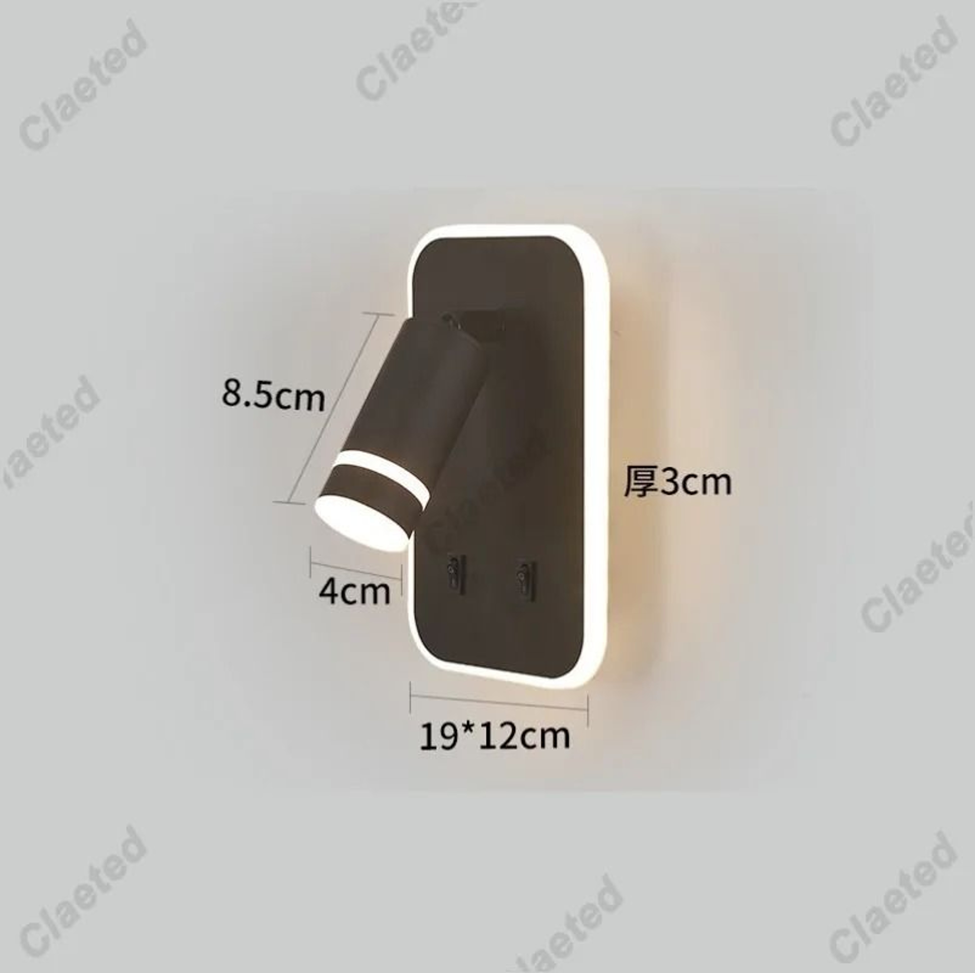 Adjustable LED Bedside Reading Light With USB Charging Port 6