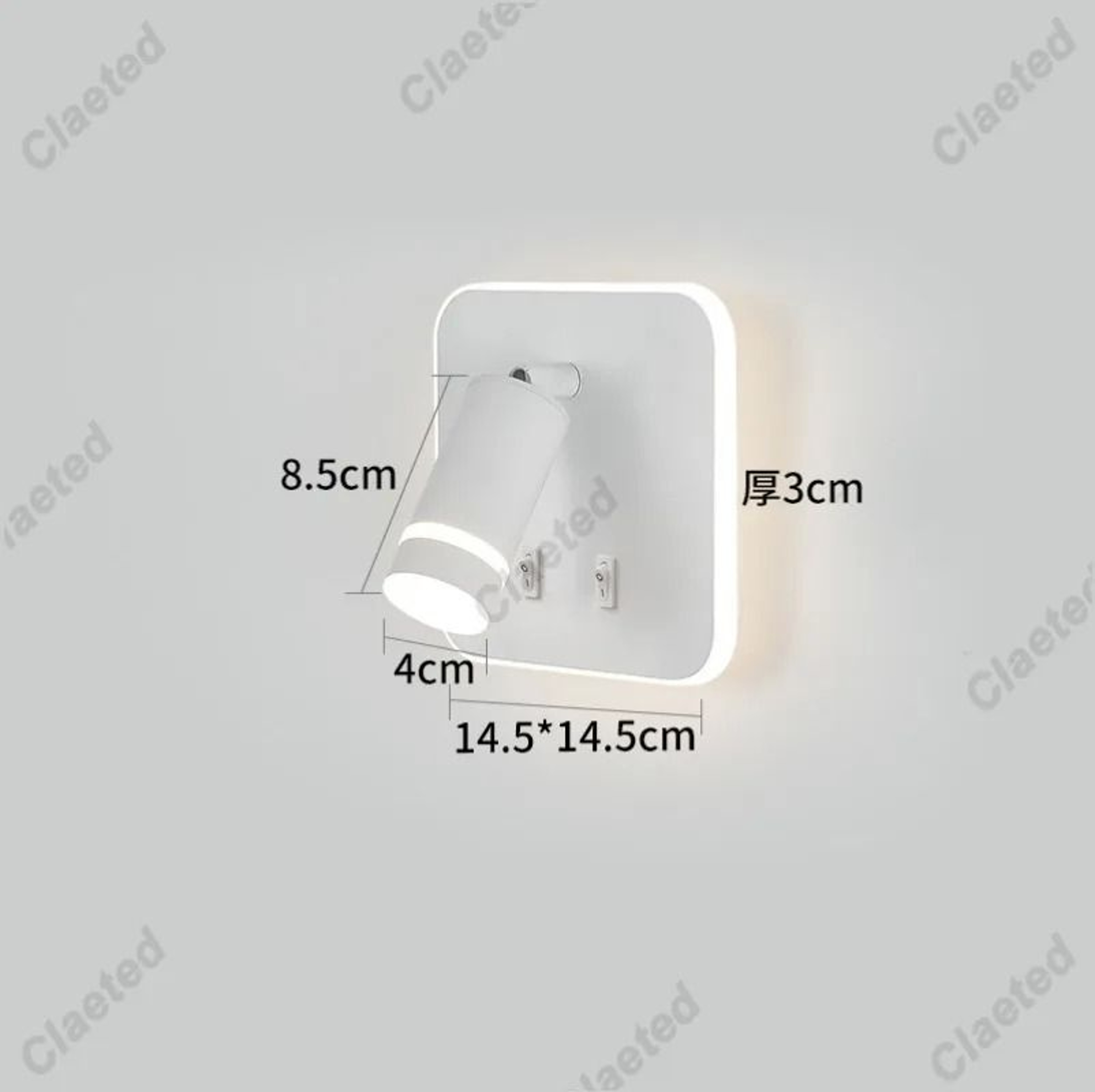 Adjustable LED Bedside Reading Light With USB Charging Port 3
