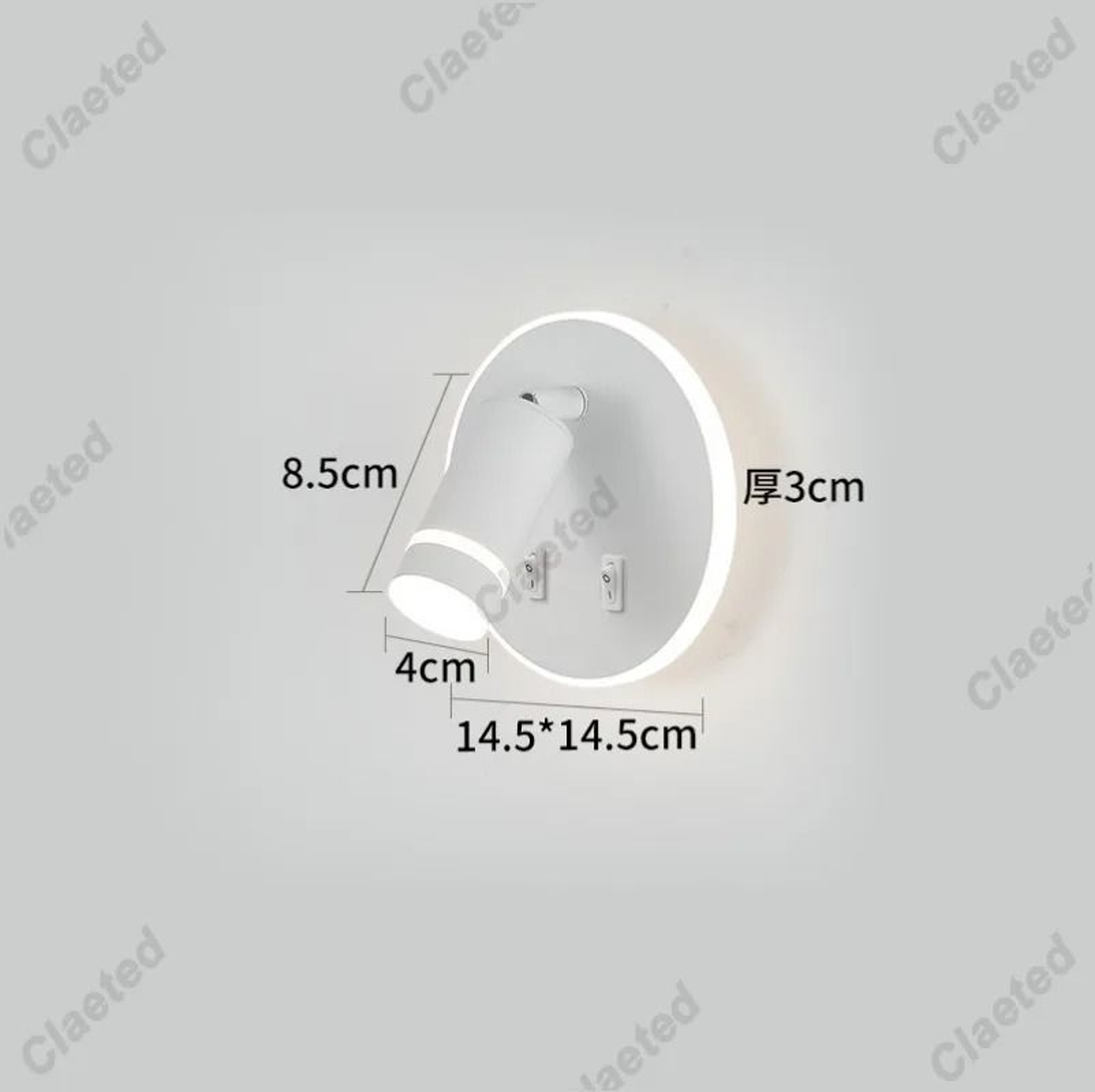 Adjustable LED Bedside Reading Light With USB Charging Port 1