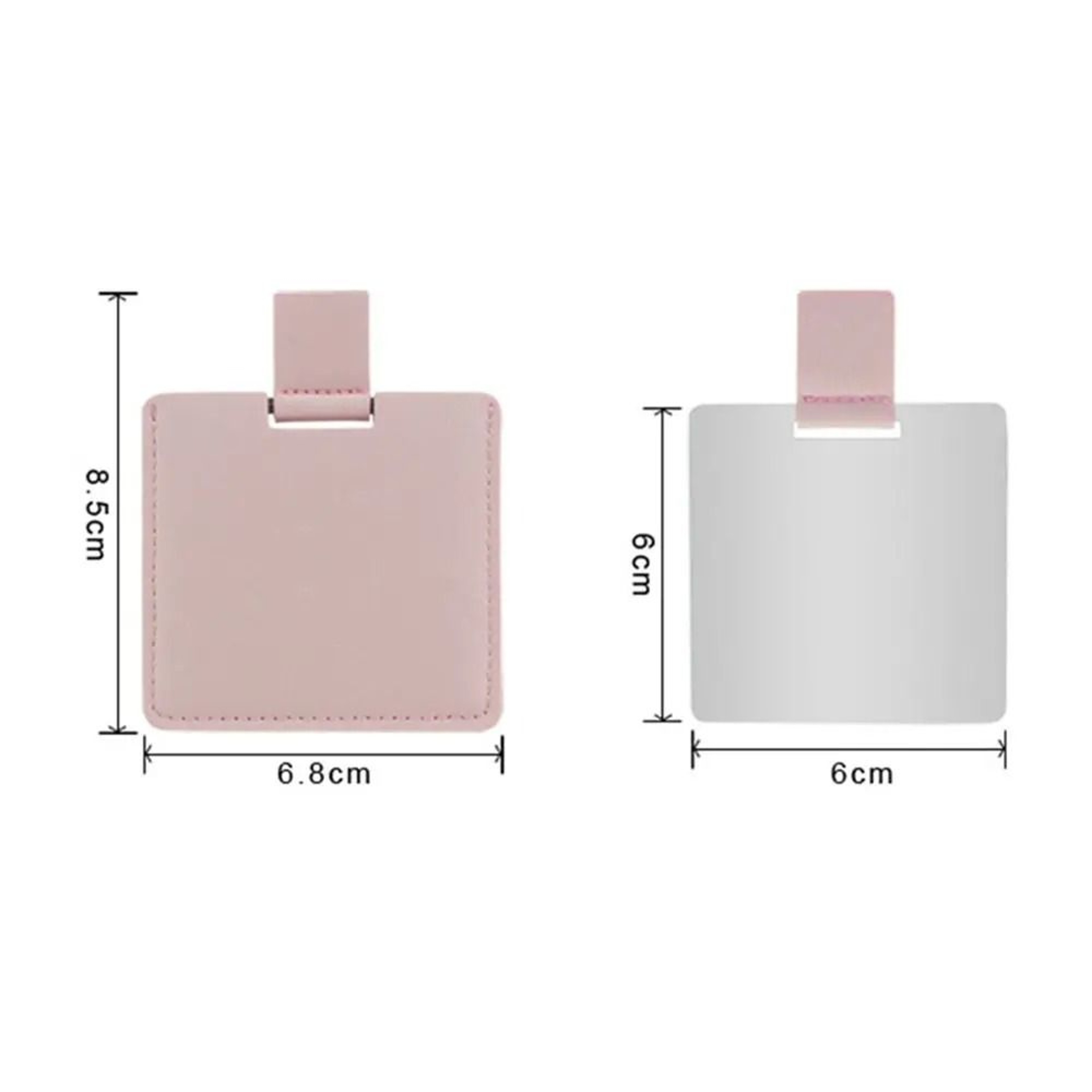 Ultra Thin Stainless Steel Pocket Mirror Portable Mini Makeup Mirror 10
