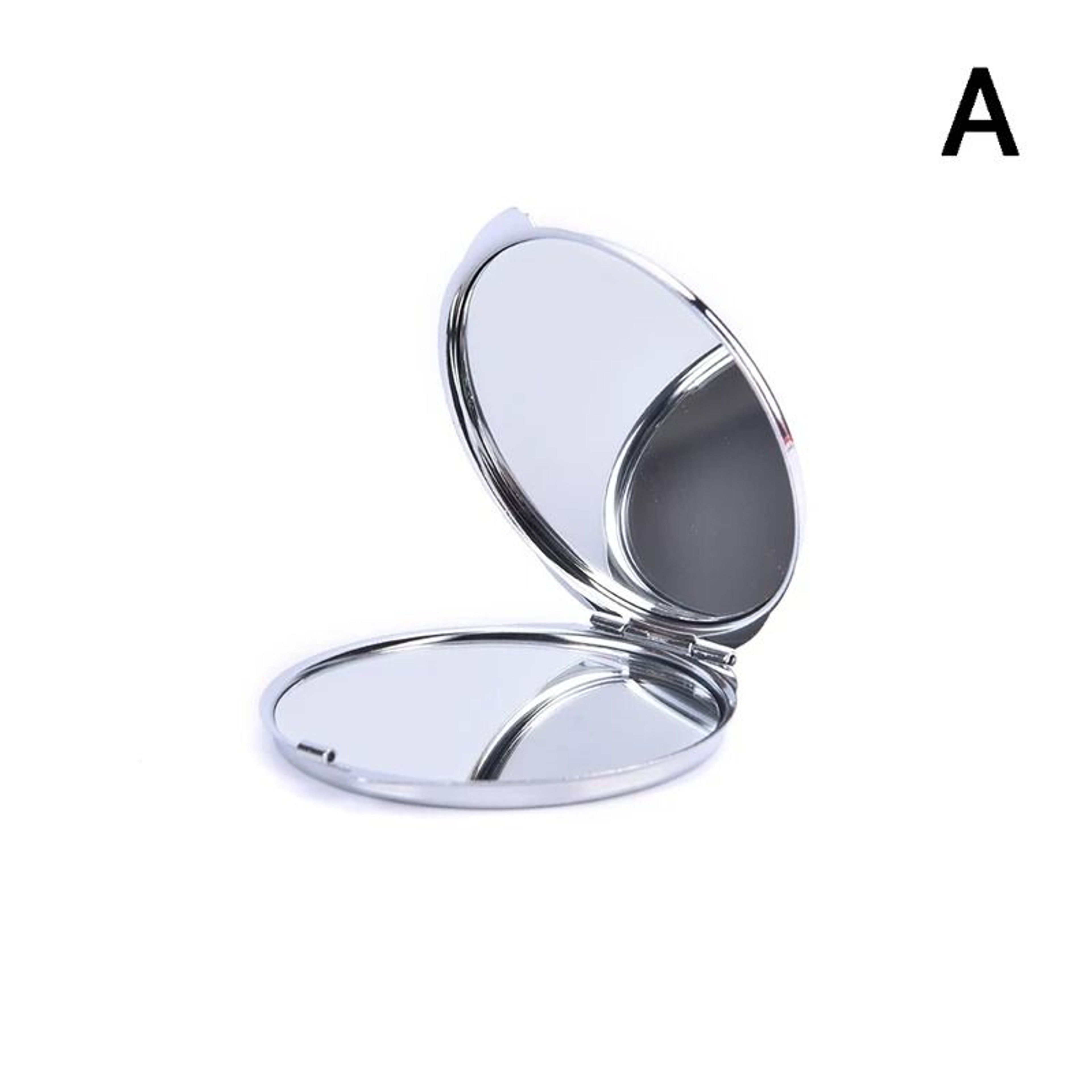 Portable Stainless Steel Pocket Mirror Folding Compact Makeup Travel Beauty Mirror 8
