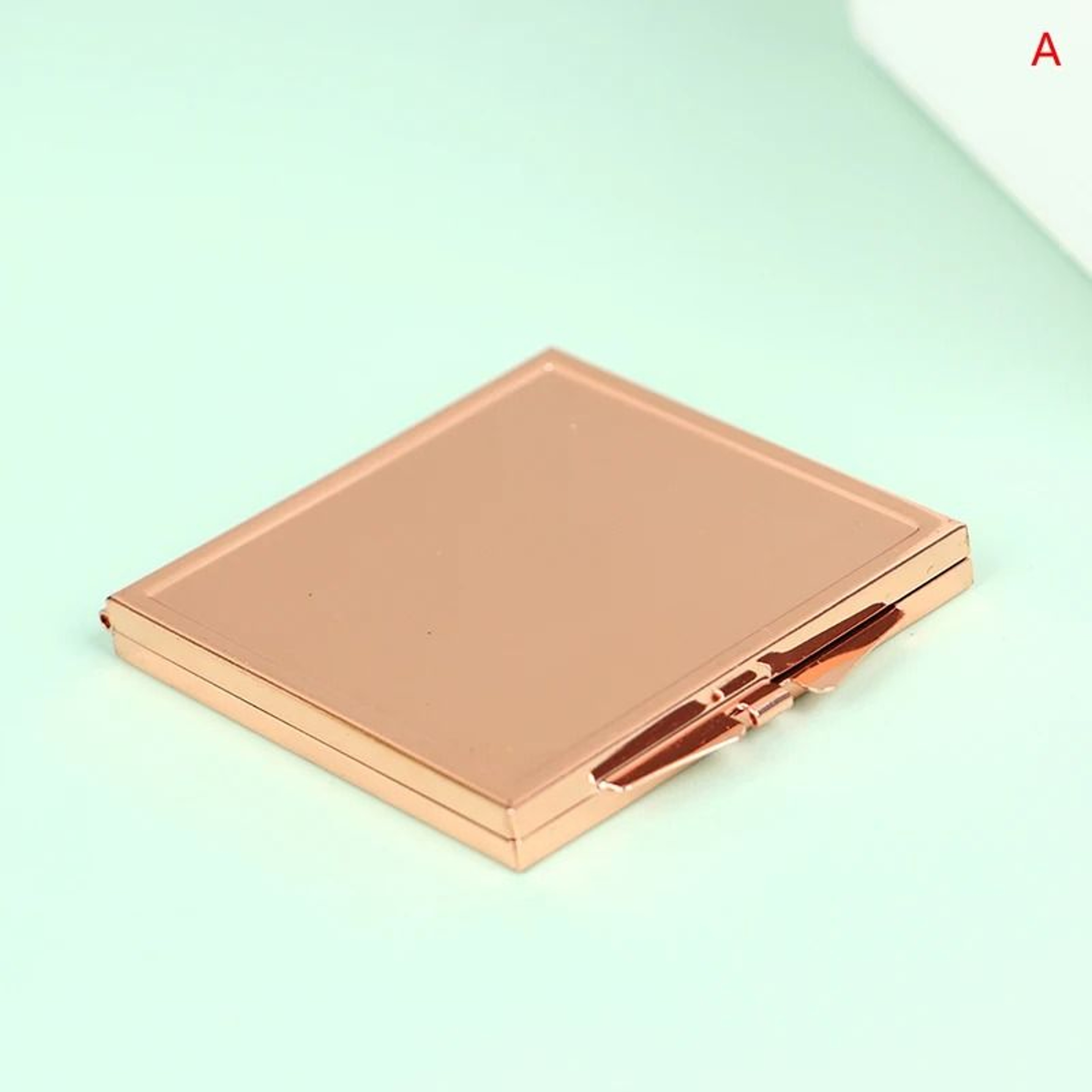 Portable Stainless Steel Pocket Mirror Folding Compact Makeup Travel Beauty Mirror 16