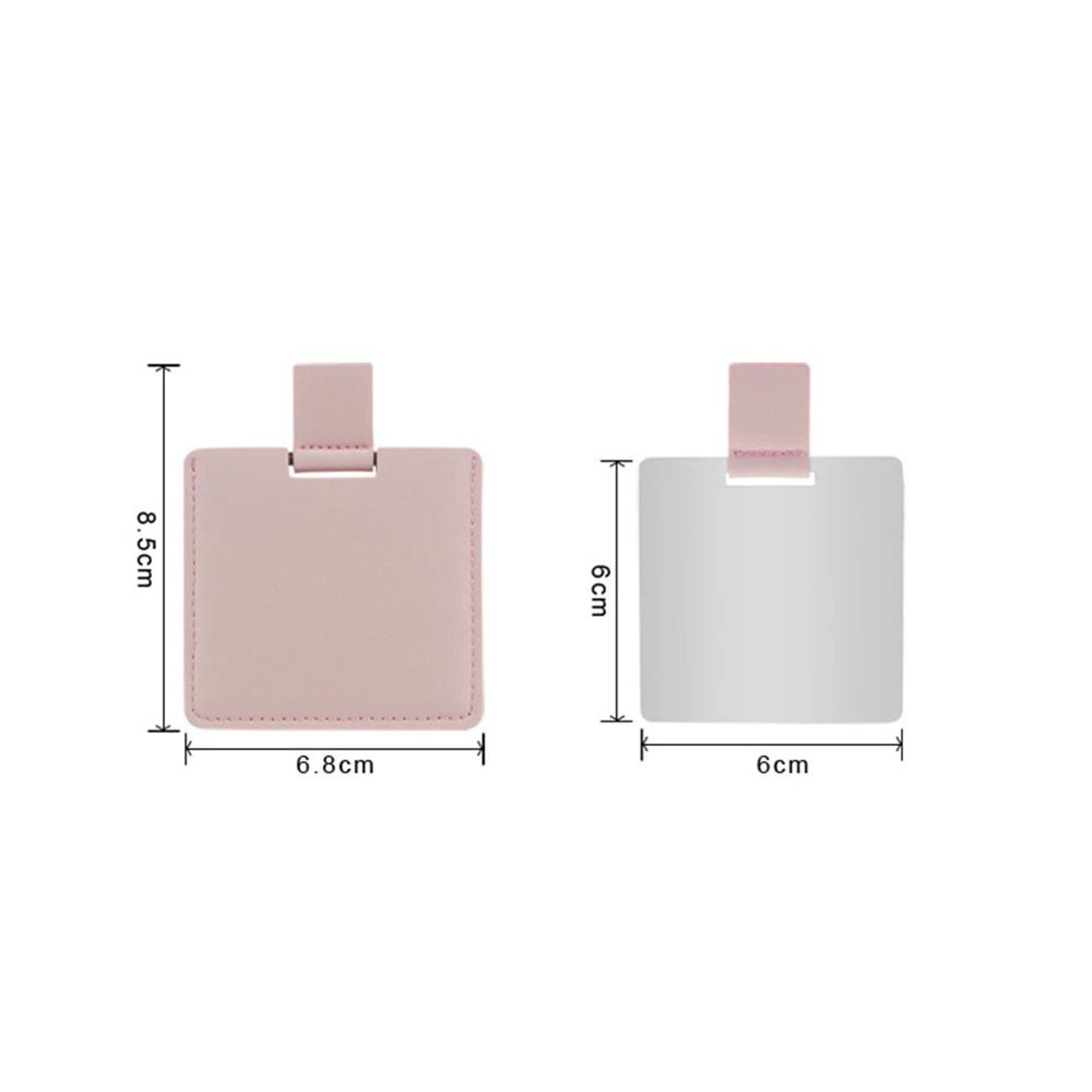 Ultra Thin Stainless Steel Pocket Mirror Portable Mini Makeup Travel Mirror 4