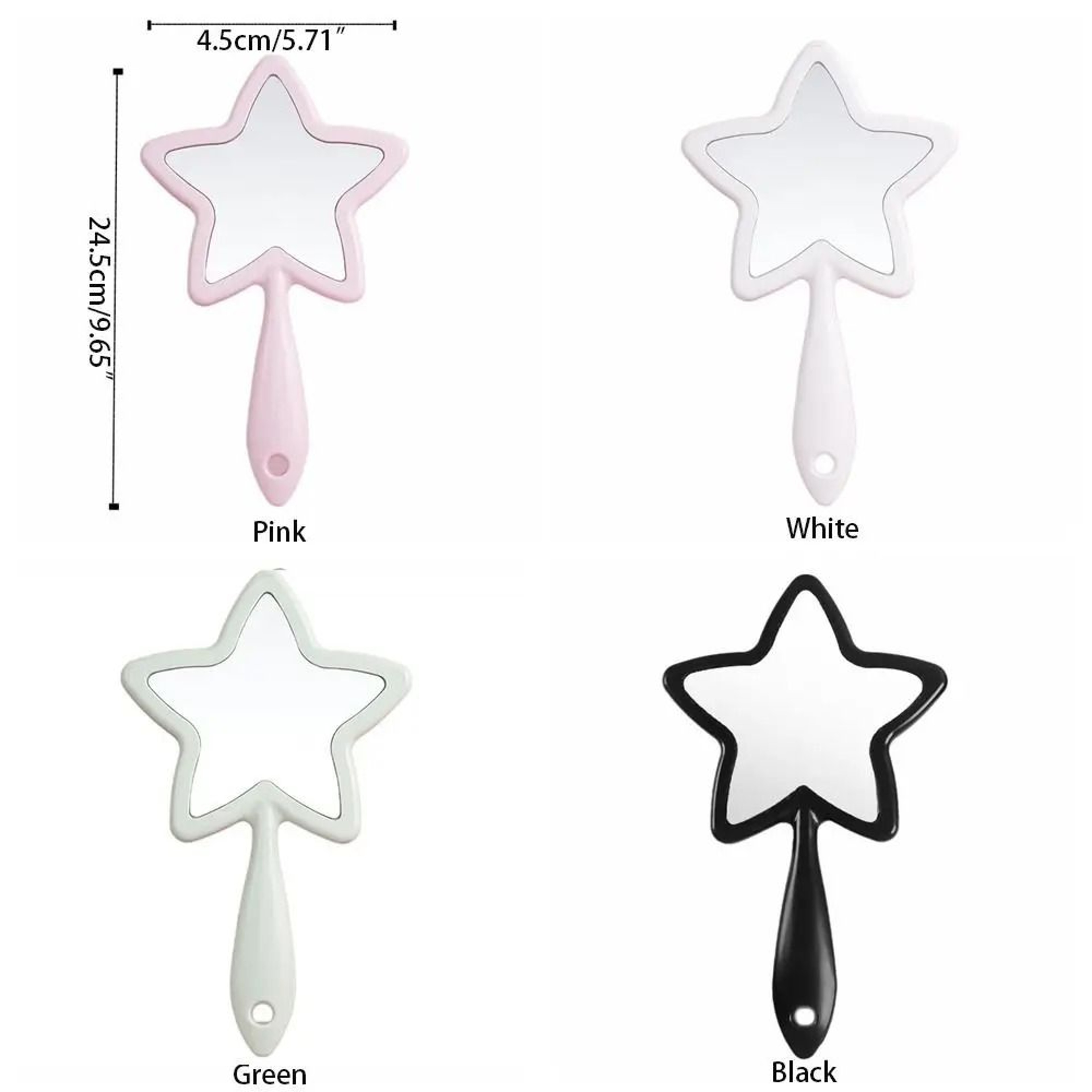 Cute Five Point Star Handheld Mirror Hanging Makeup Beauty Vanity Mirror 6