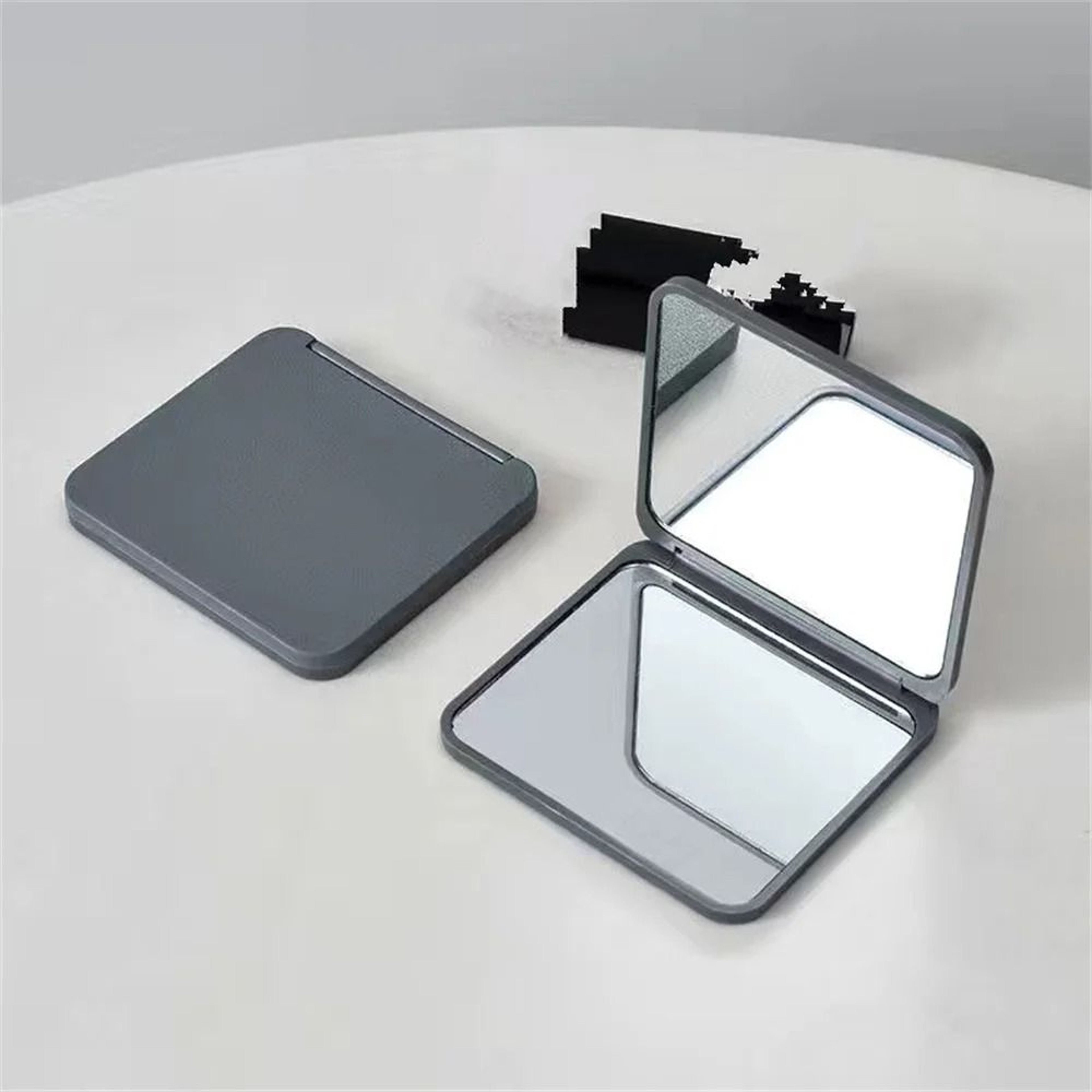 Compact Double Sided Pocket Mirror Foldable Square Travel Makeup Beauty Mirror 8
