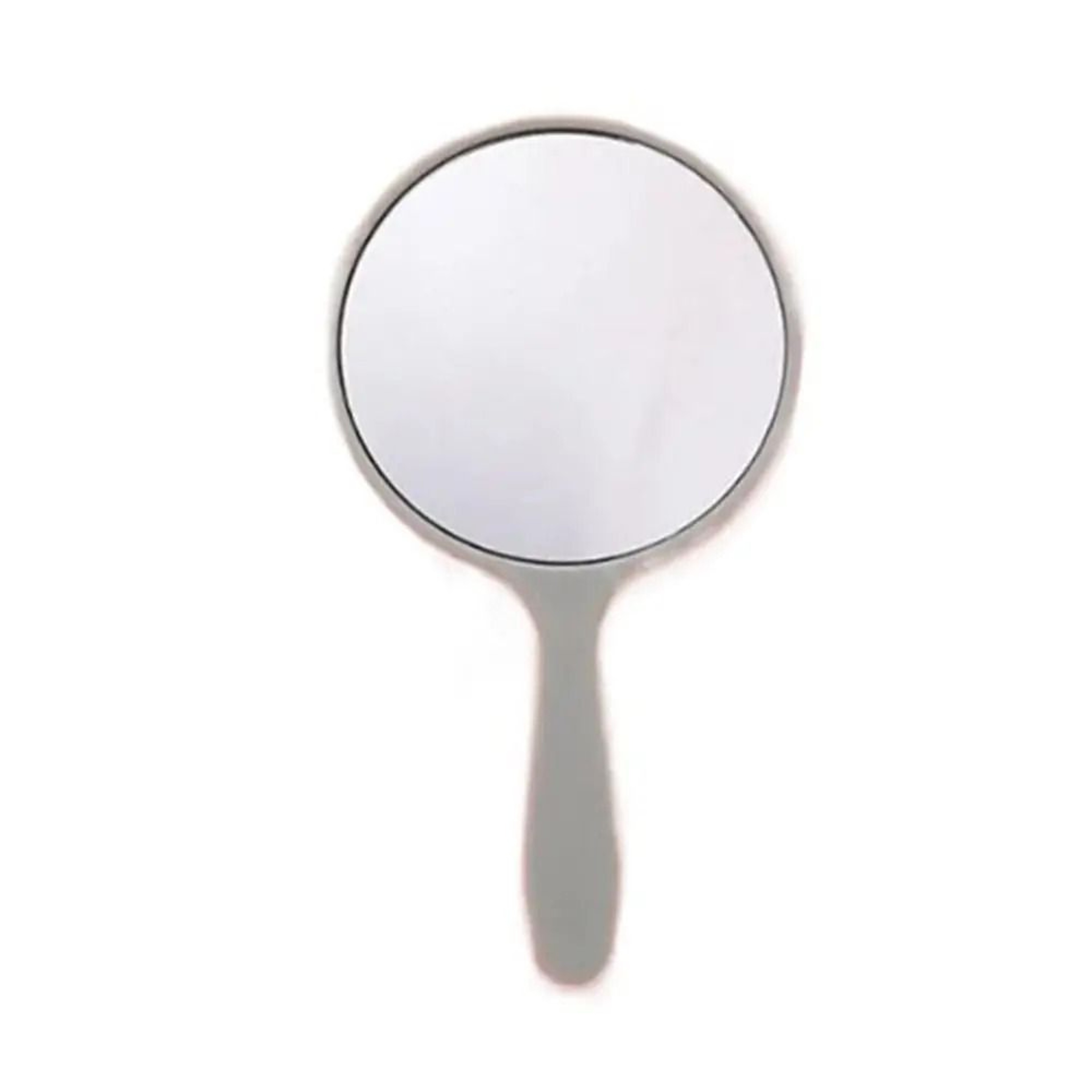 Cute Round Handheld Makeup Mirror Anti Fall Portable Beauty Hand Mirror 9