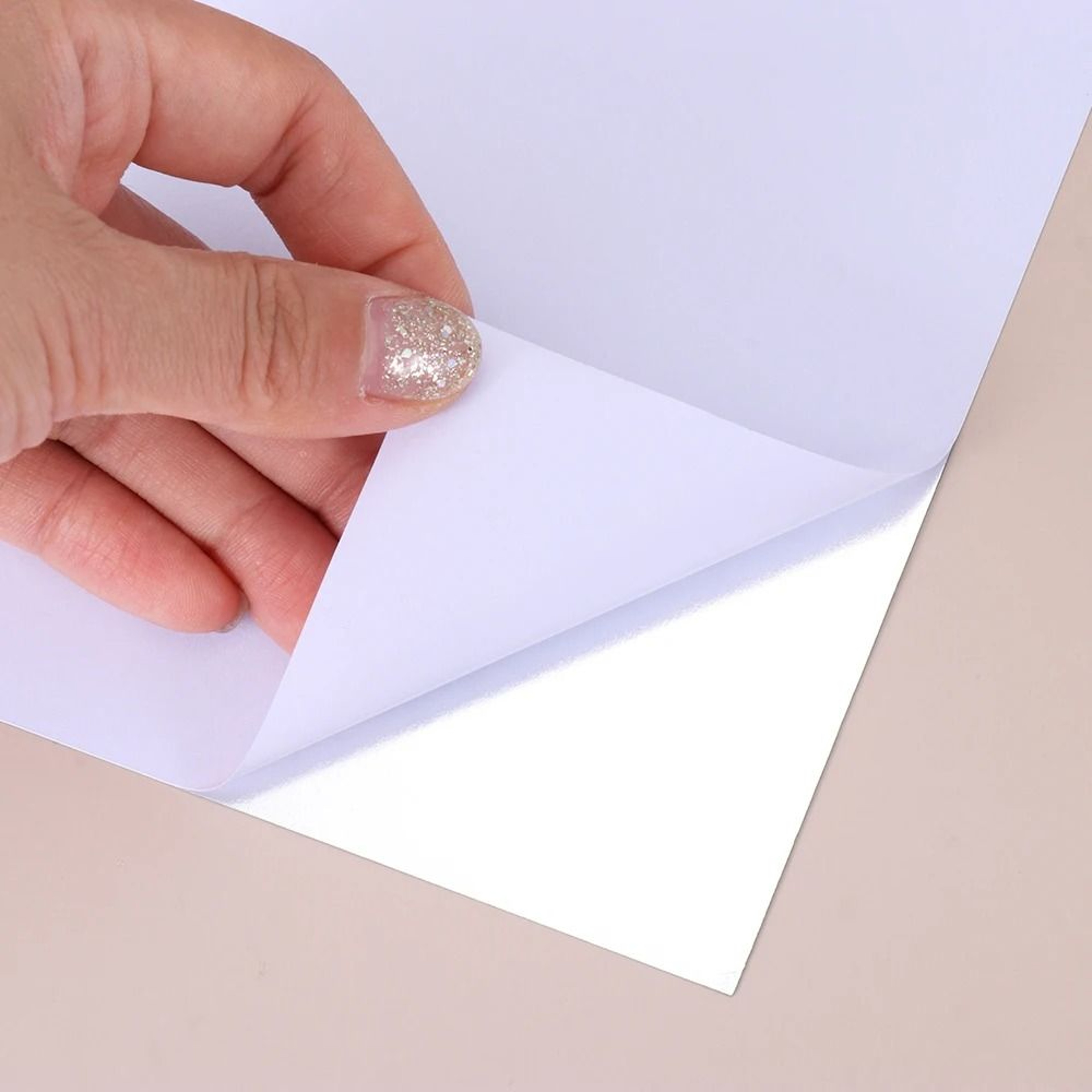 Flexible Self Adhesive PET Mirror Sticker 15cm Square Bathroom Wall Mirror 5