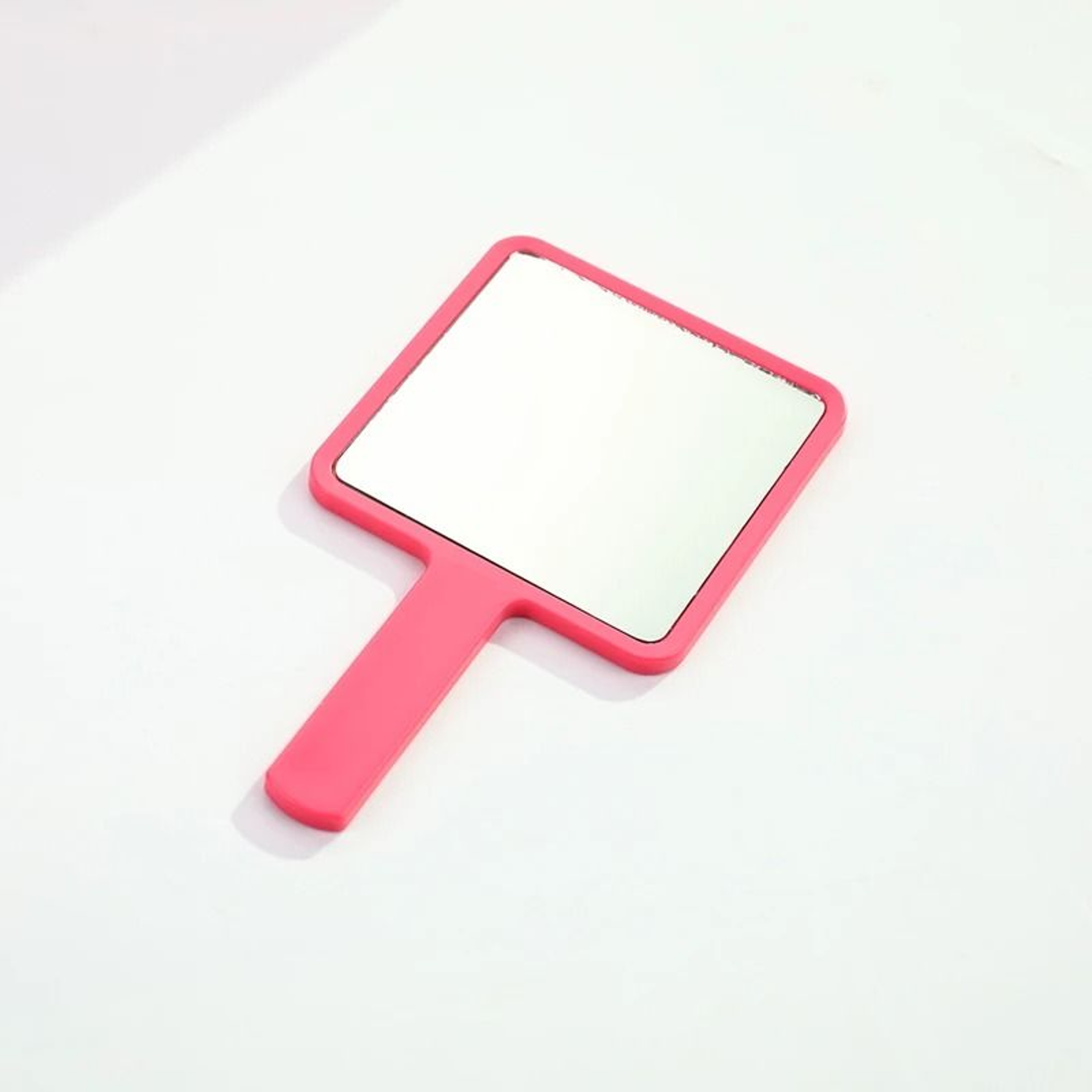 Square Handheld Makeup Mirror Portable Vanity Mirror With Comfortable Handle 8