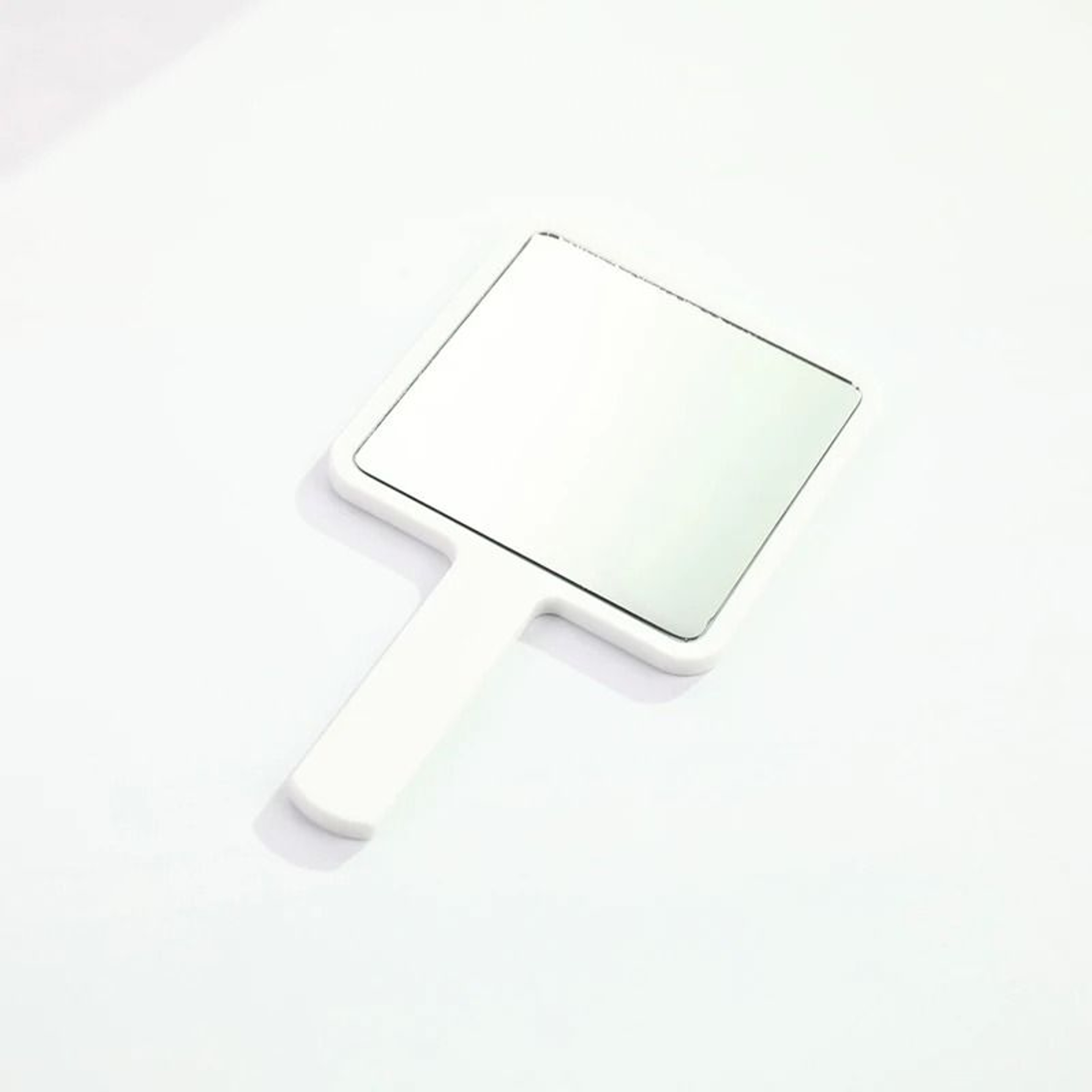 Square Handheld Makeup Mirror Portable Vanity Mirror With Comfortable Handle 7