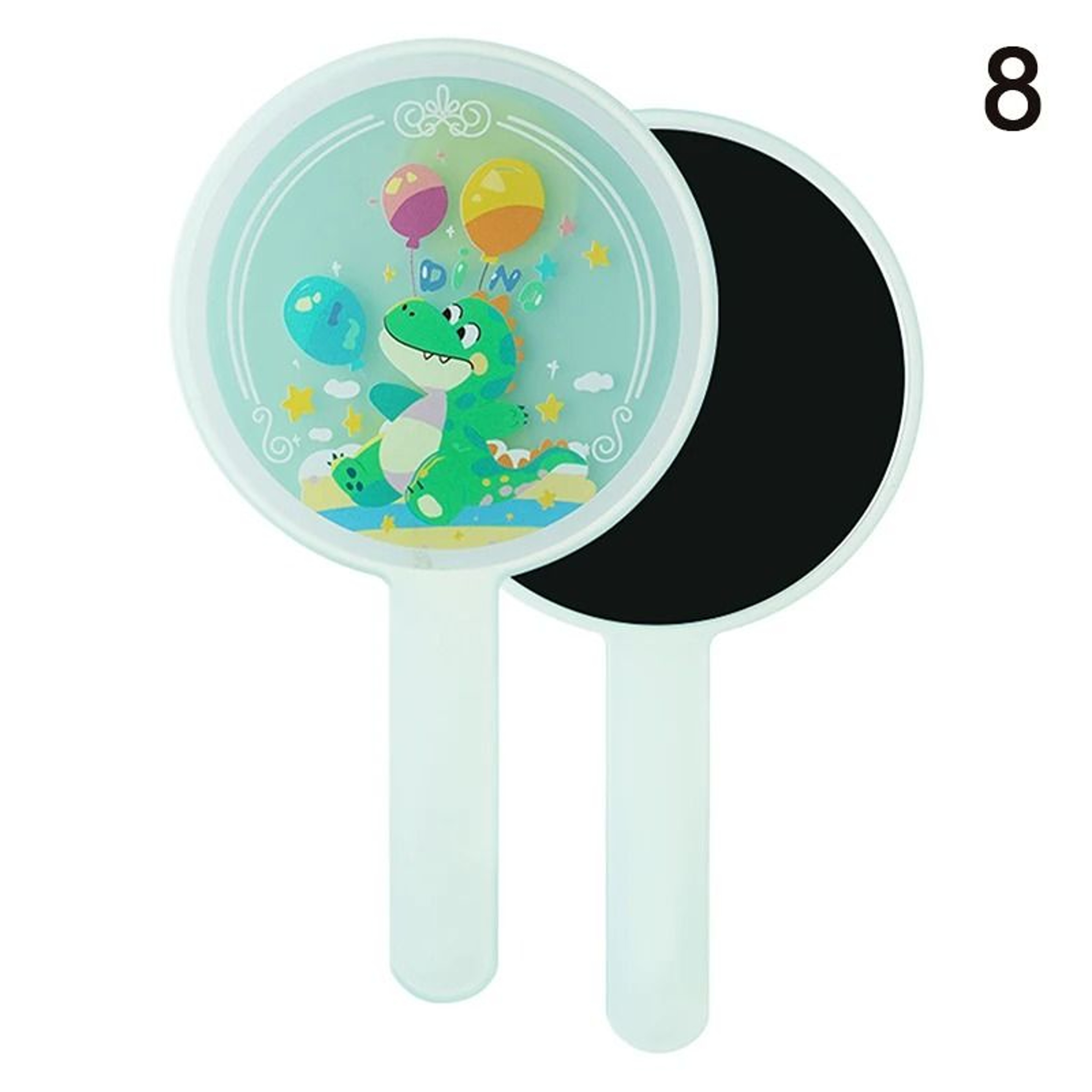 Heart Shaped Makeup Mirror Portable Metallic Handheld Vanity Mirror 8