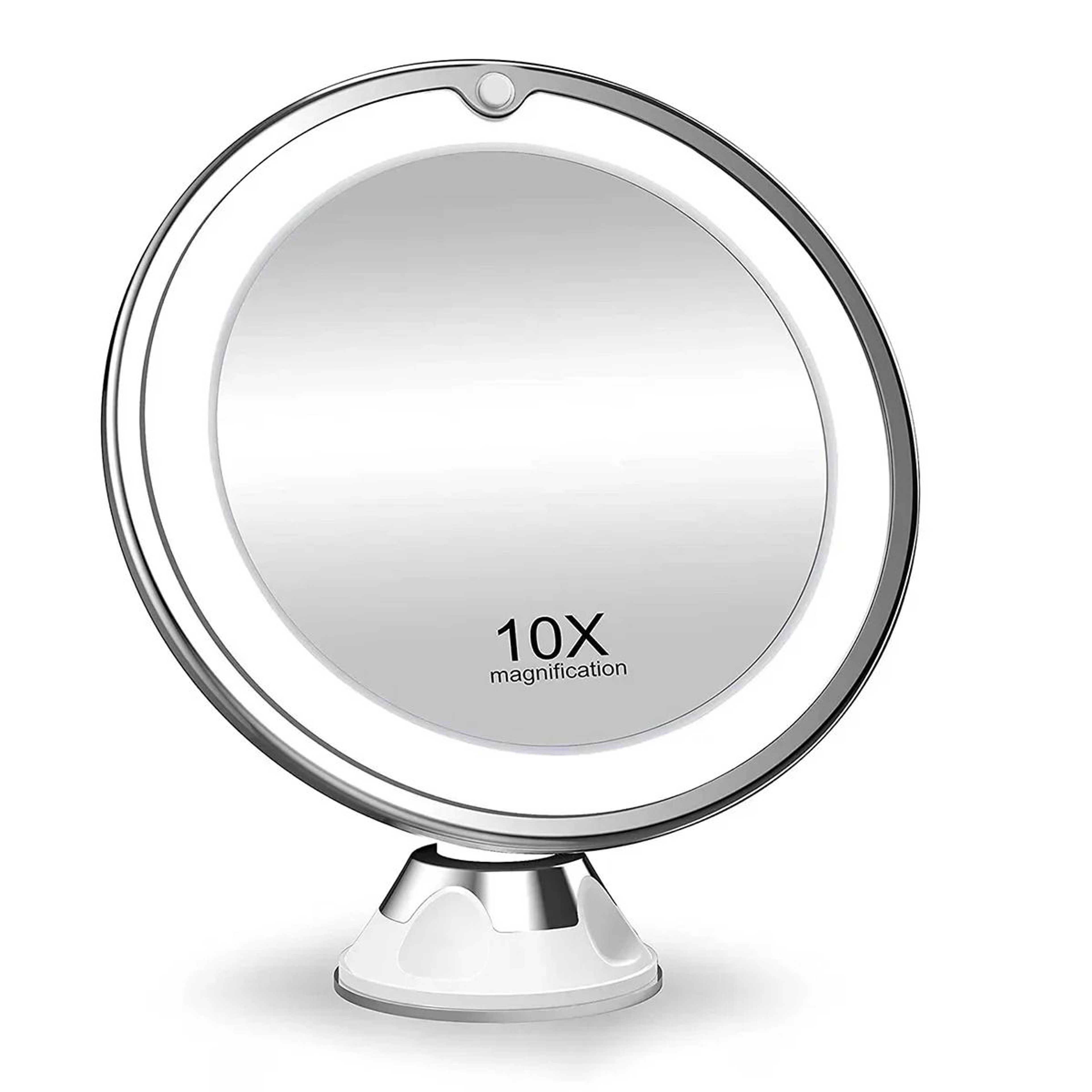 10X Magnifying Makeup Mirror With LED Light And Suction Base 2