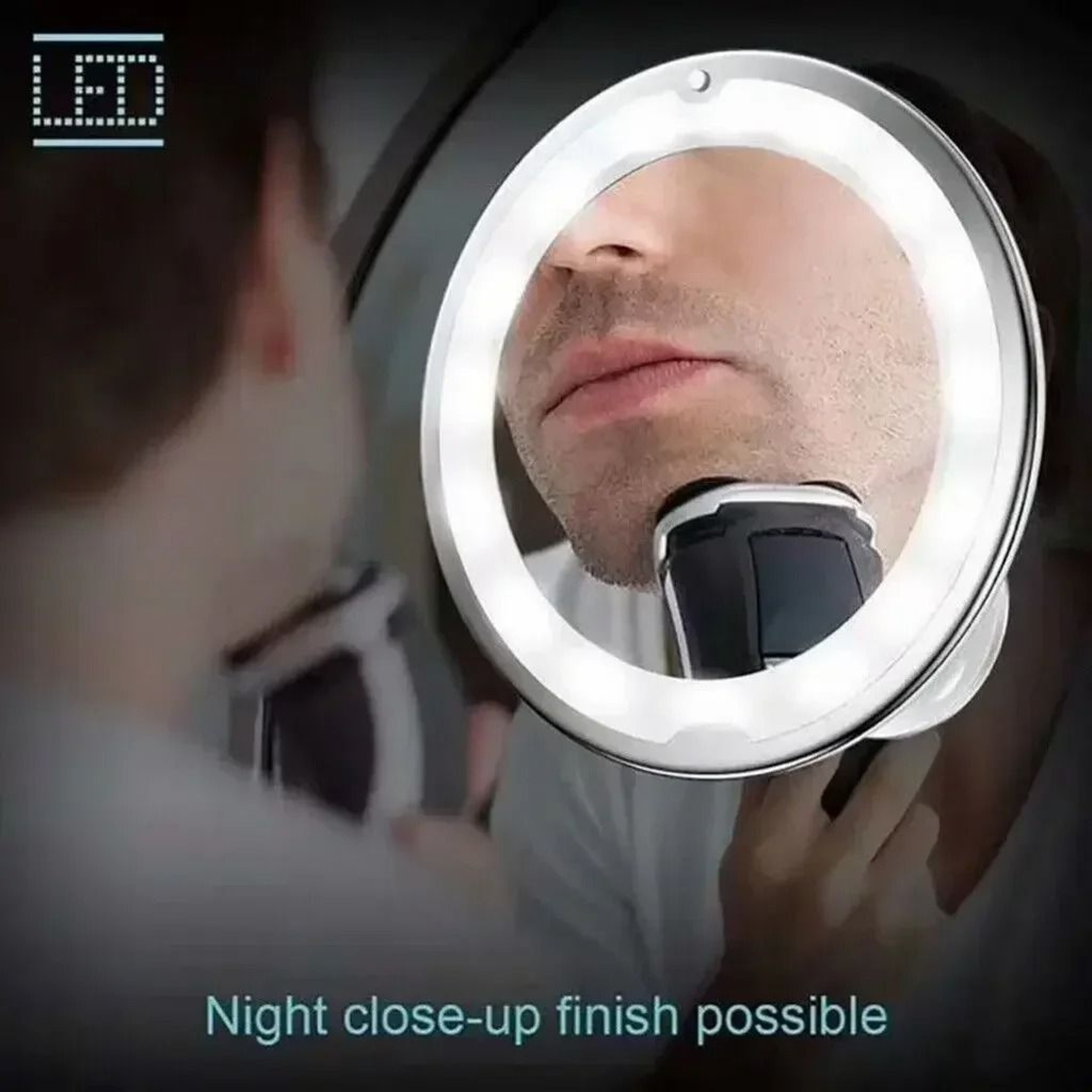 10X Magnifying Makeup Mirror With LED Light And Suction Base 8