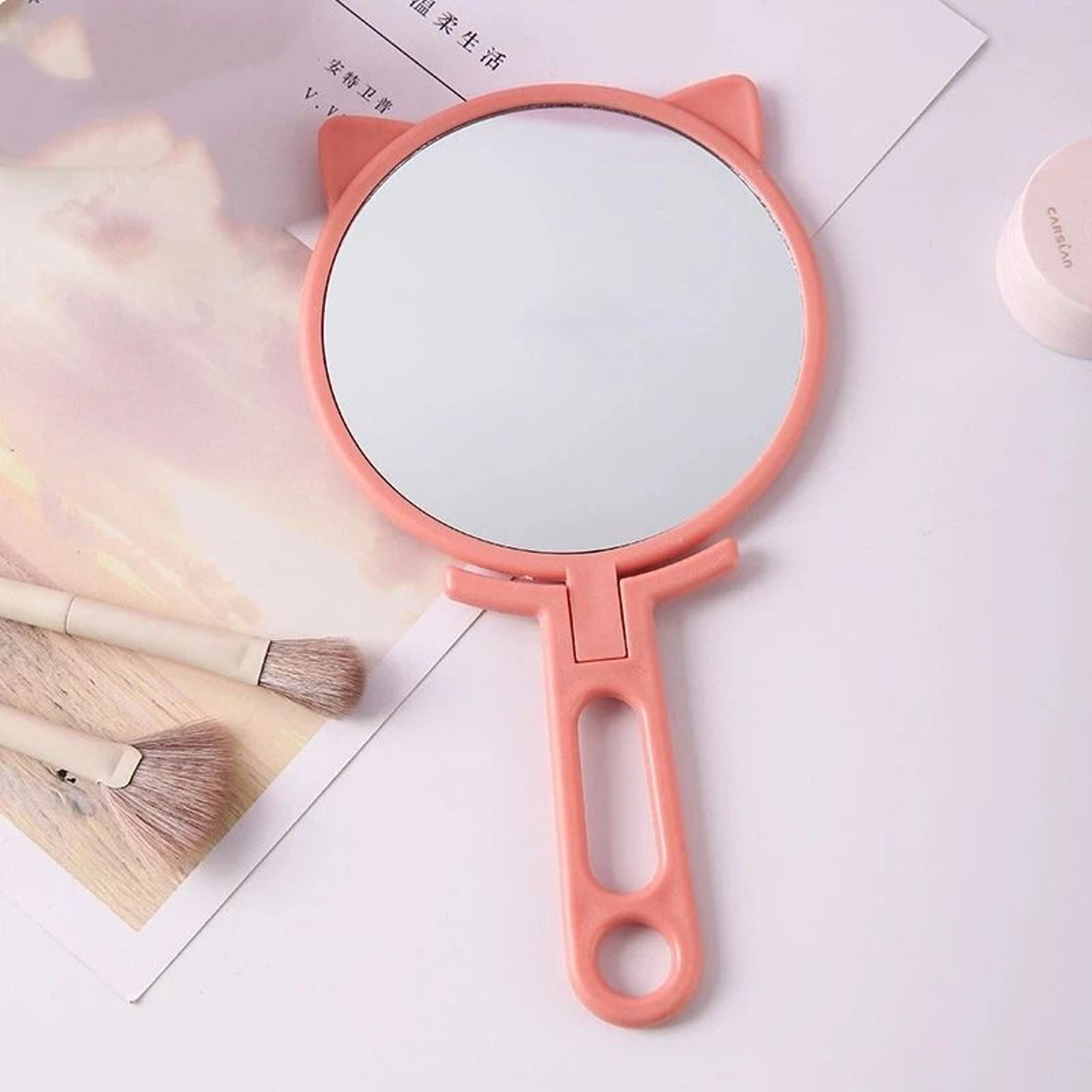 Professional Salon Hand Mirror Large Barber Hairdresser Mirror With Handle 7
