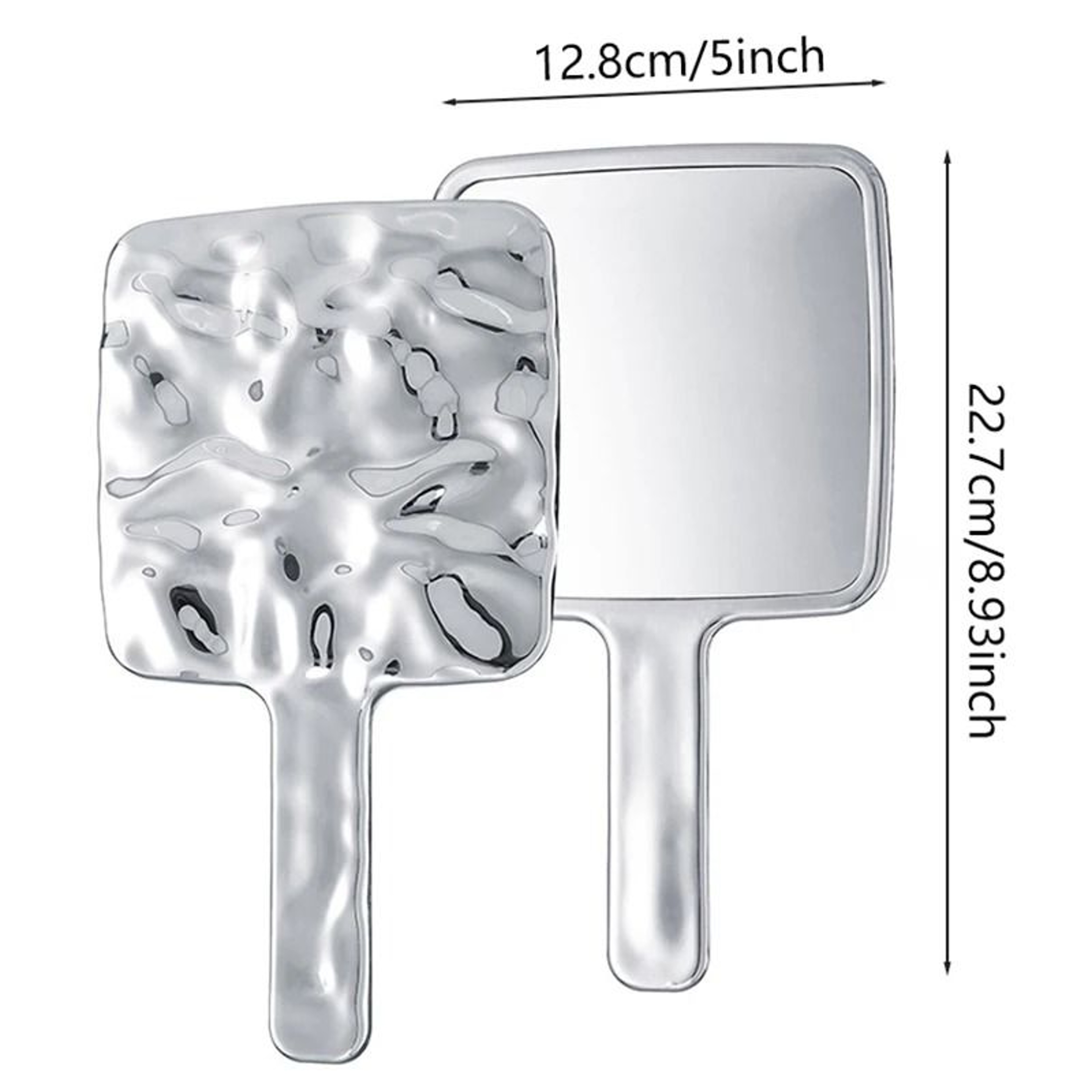 Professional Salon Hand Mirror Large Barber Hairdresser Mirror With Handle 10