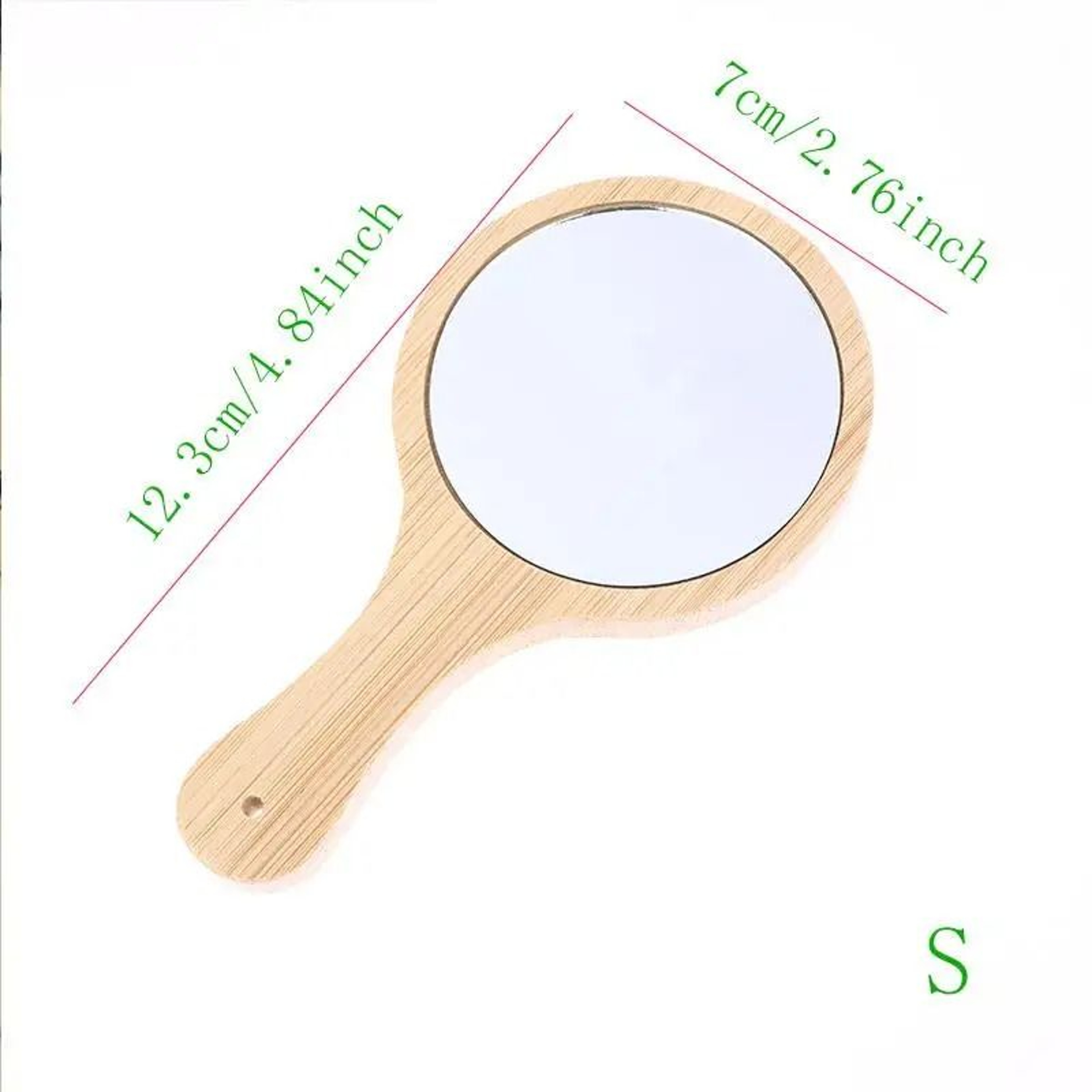 Professional Salon Hand Mirror Large Barber Hairdresser Mirror With Handle 15