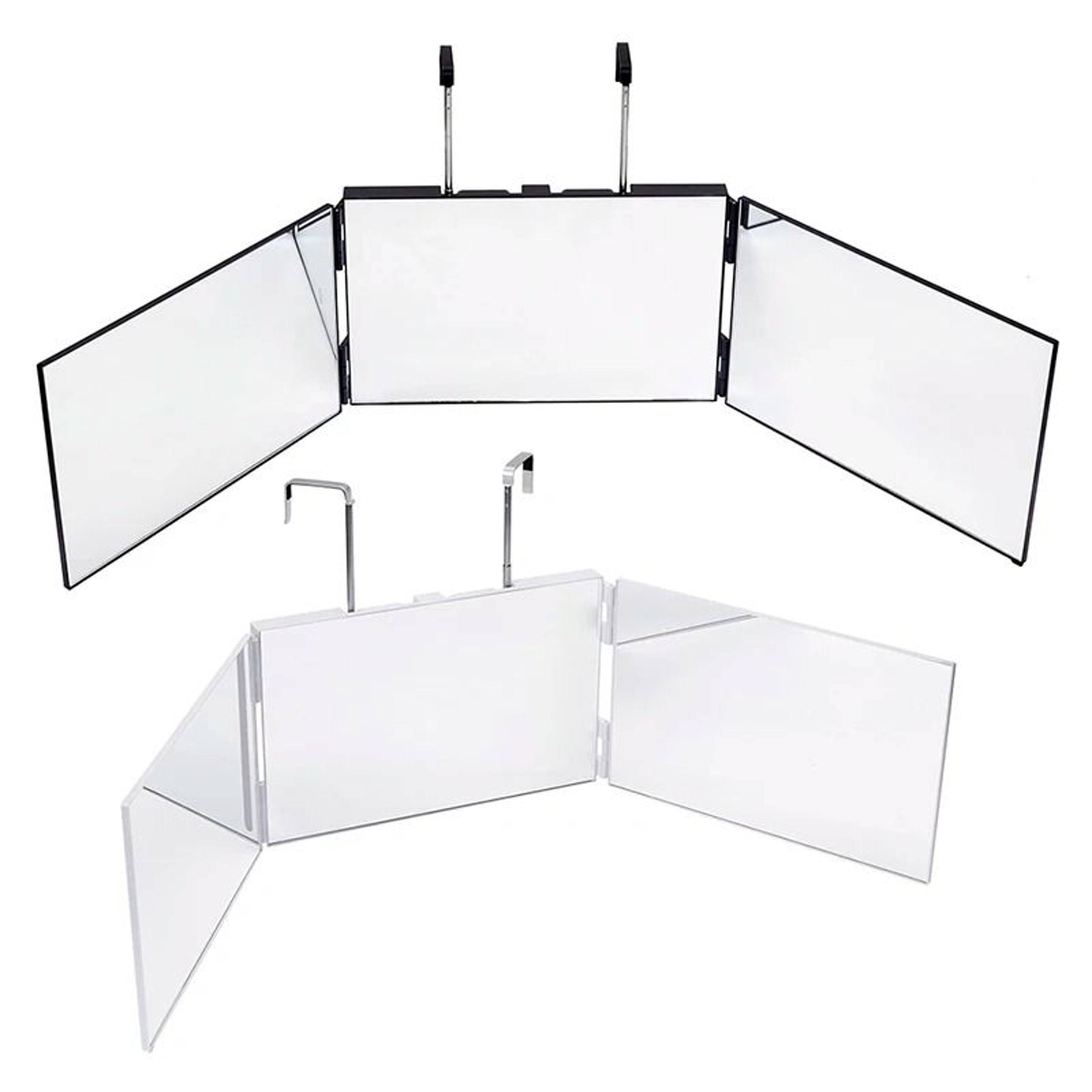 3 Way Haircut Mirror Adjustable Trifold Self Cutting Barber Mirror 3