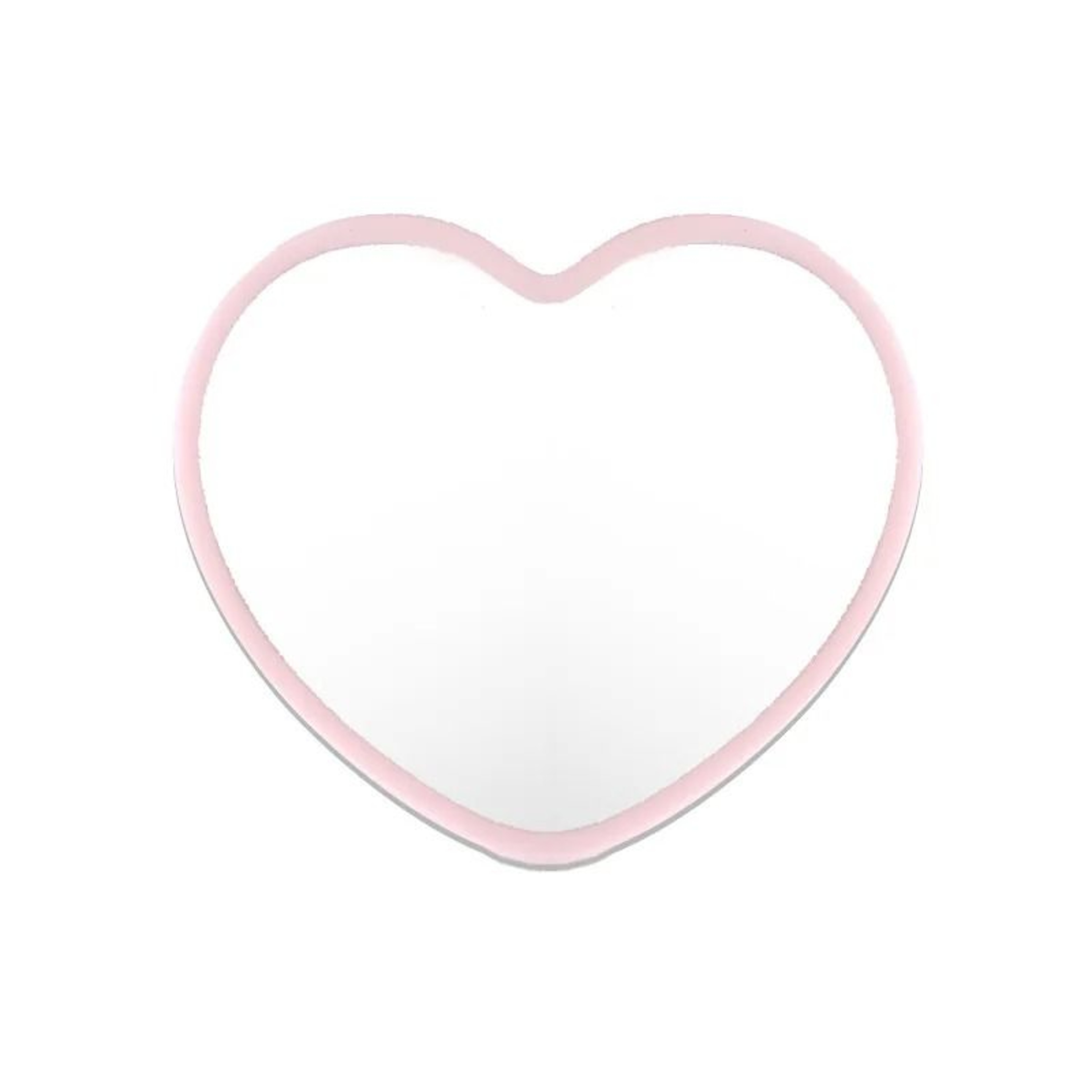Heart Shaped Pocket Mirror Lightweight Portable Travel Makeup Mirror 1