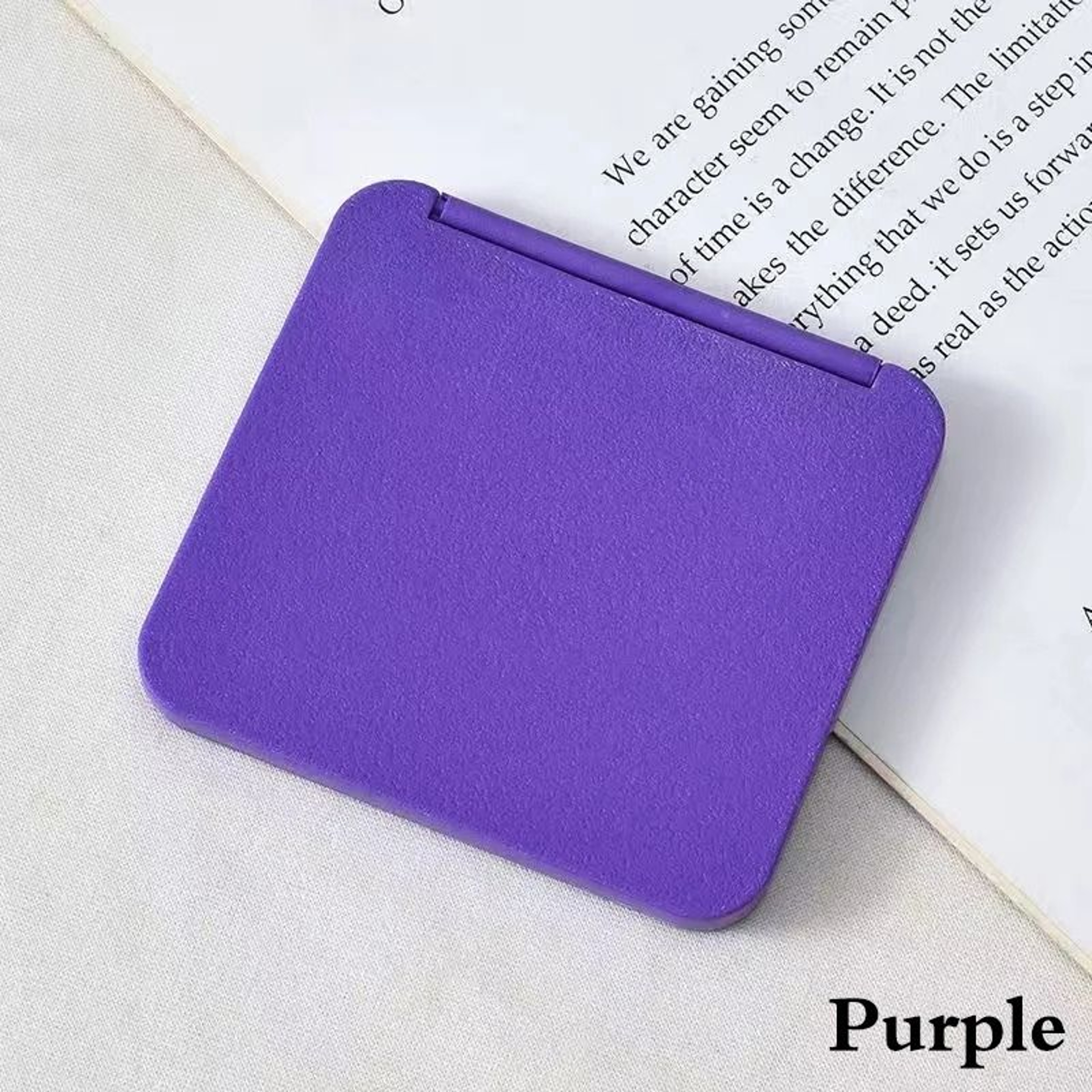 Square Double Sided Compact Mirror Portable Pocket Makeup Mirror 1