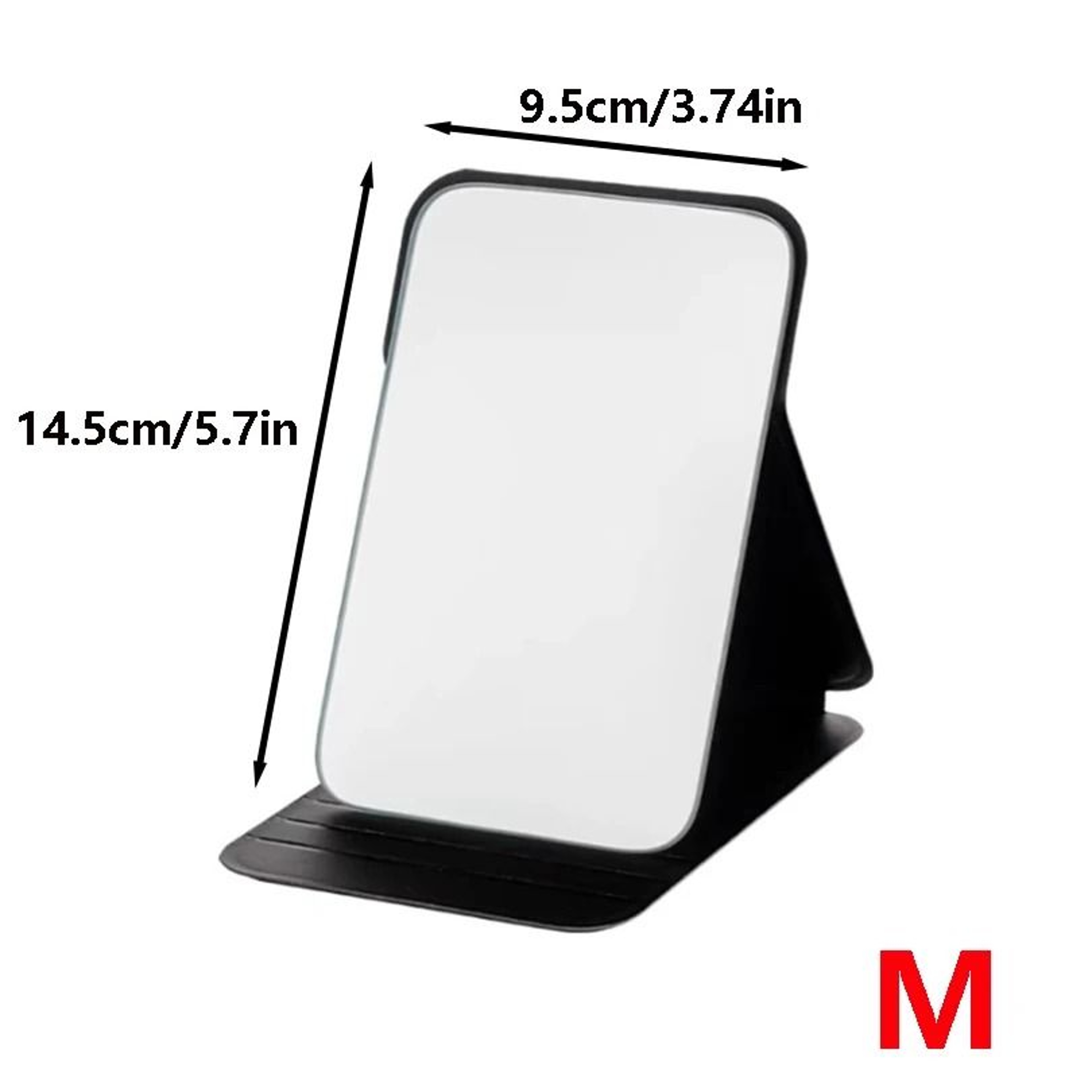 Folding Desktop Makeup Mirror Portable Single Sided Standing Vanity Mirror 2