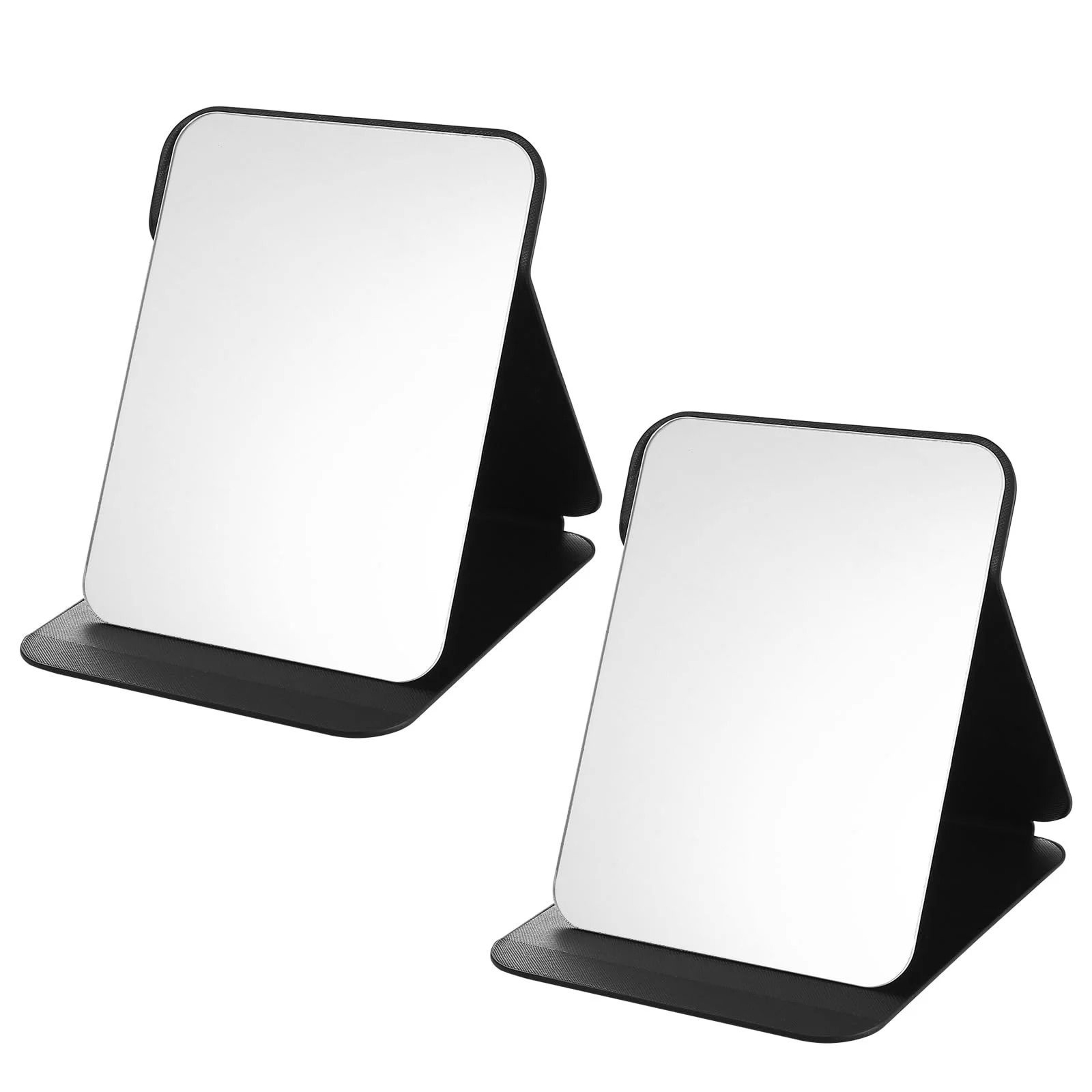 Folding Desktop Makeup Mirror Portable Single Sided Standing Vanity Mirror 0