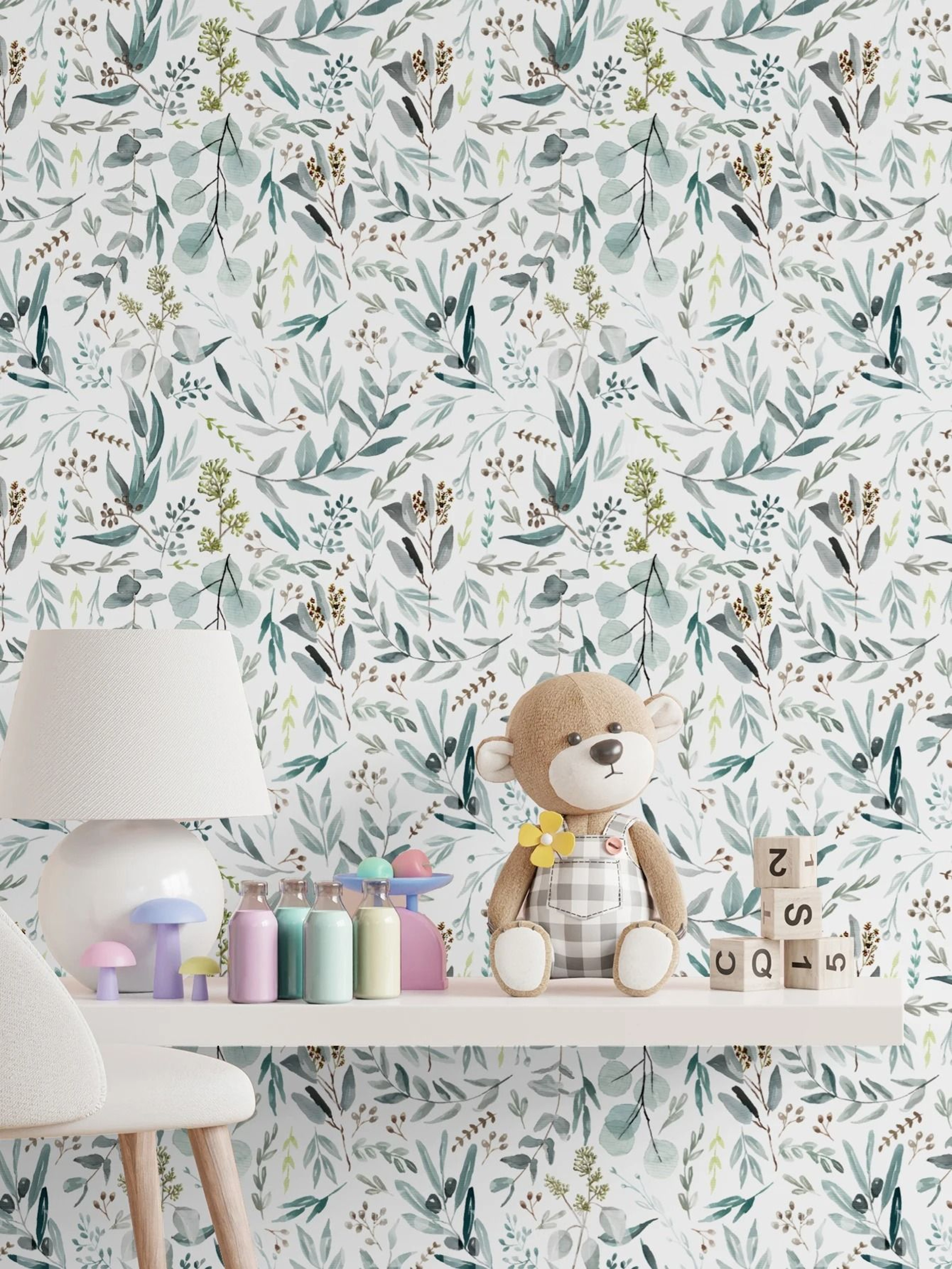 LeafLuxe Leaf Pattern Wallpaper Self Adhesive Wallpaper Moisture Resistant Wall Decor 0