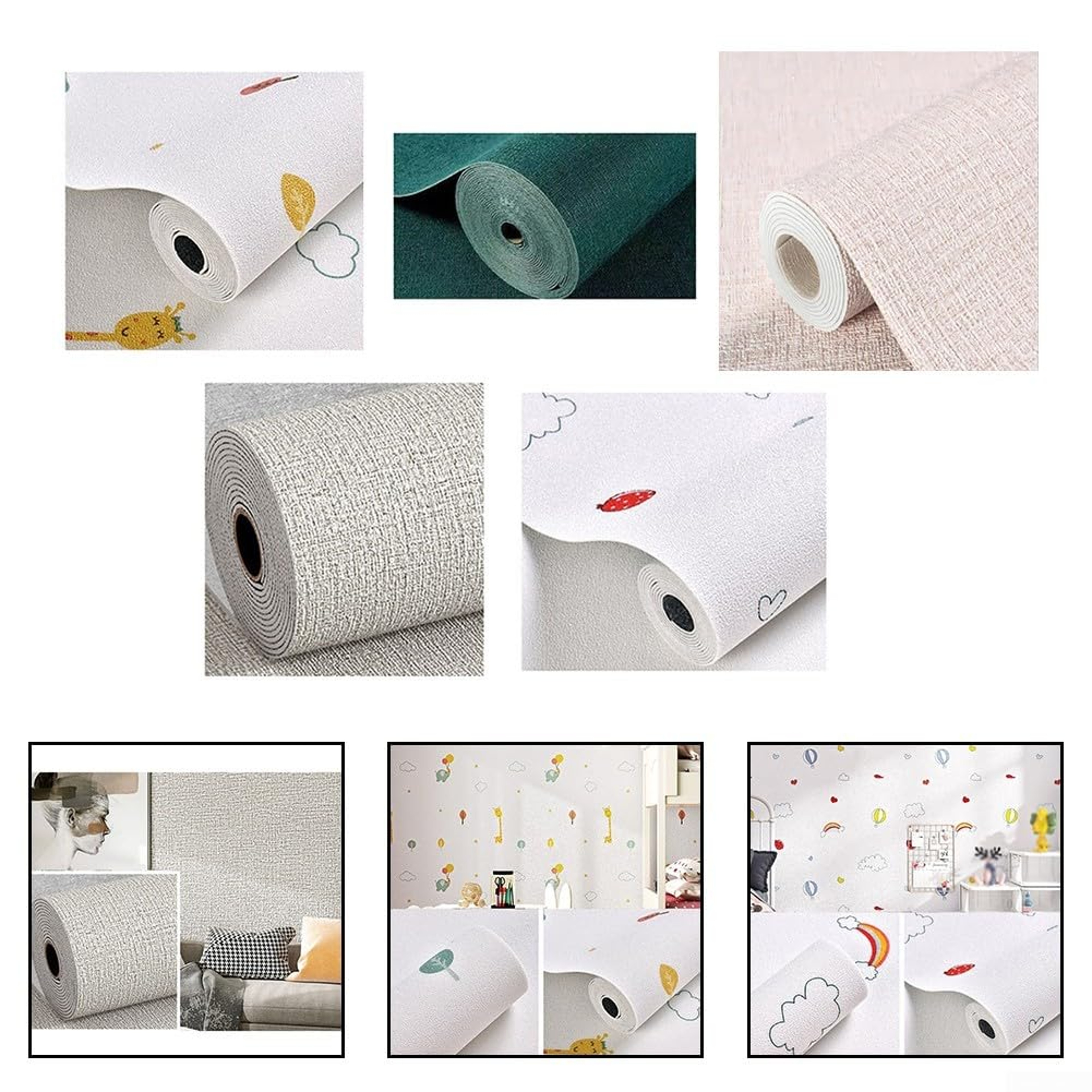 QuietShield 3D Self Adhesive Wallpaper Waterproof Wall Sticker Moisture Proof Wall Covering 0