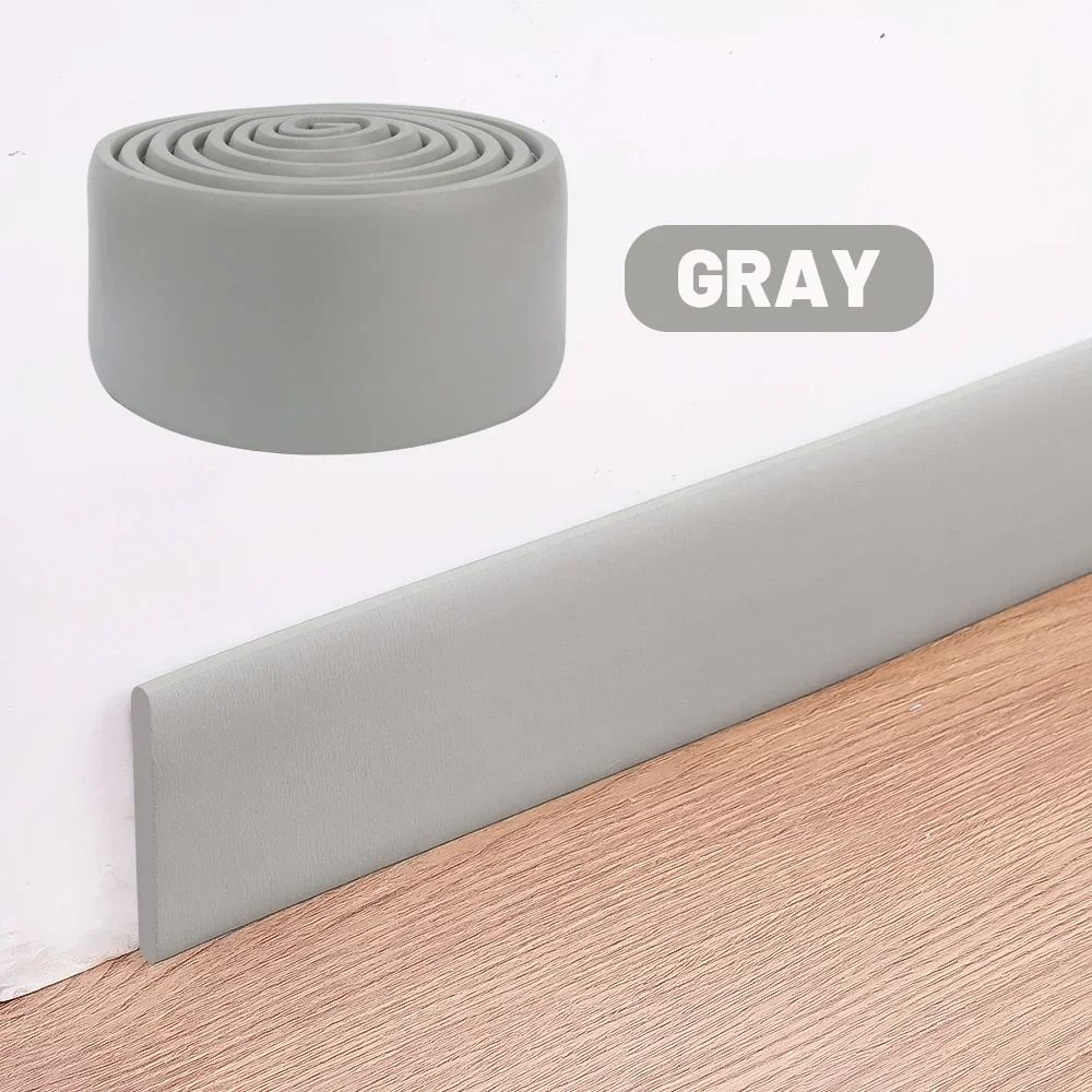 3D Self Adhesive Skirting Line Thickened Anti Collision Wall Trim 8