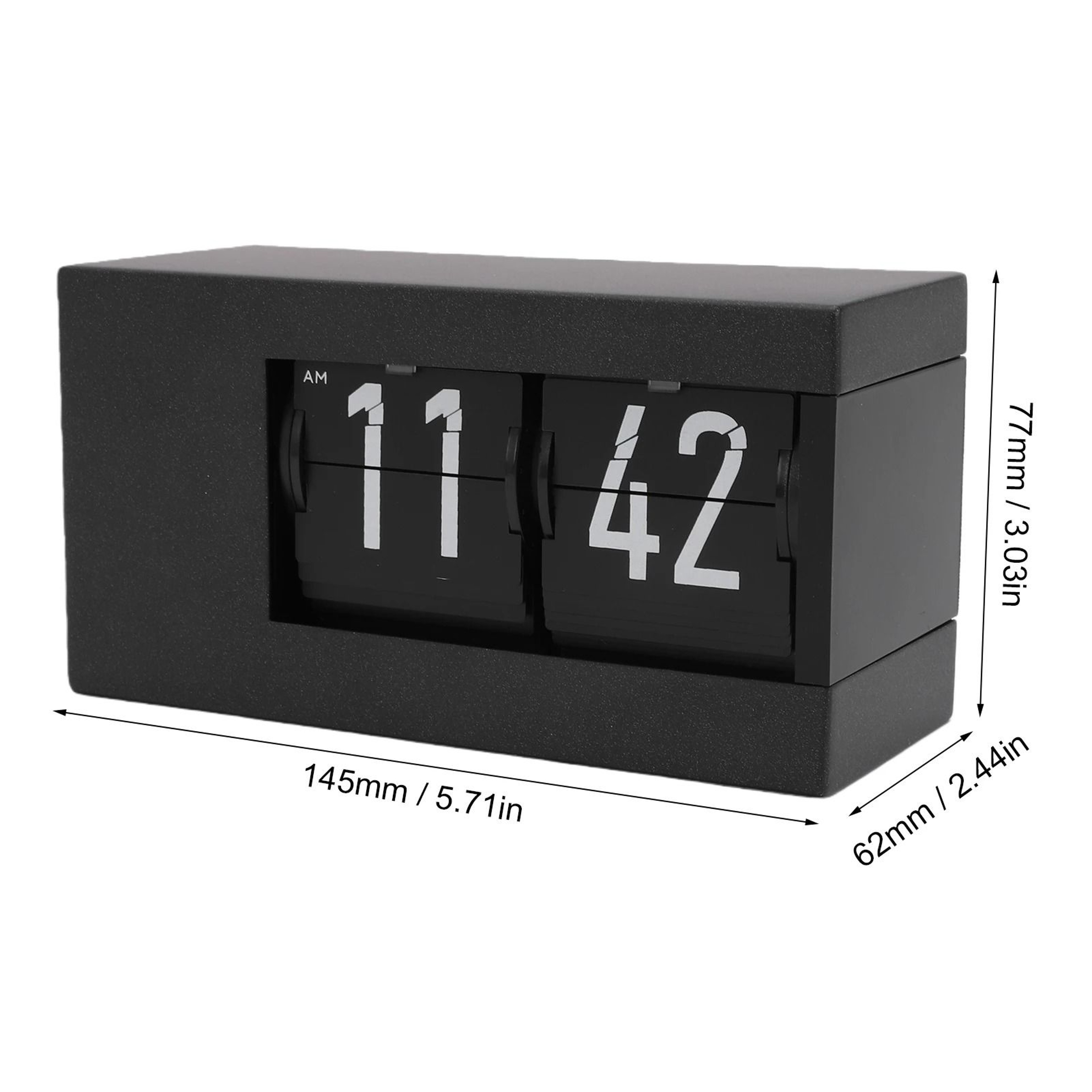 Retro Automatic Calendar Flip Clock With LED Display And AM PM 4